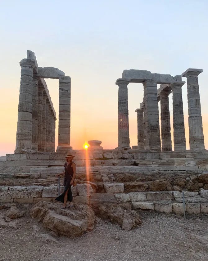 Visiting the Archaeological Site of Sounion