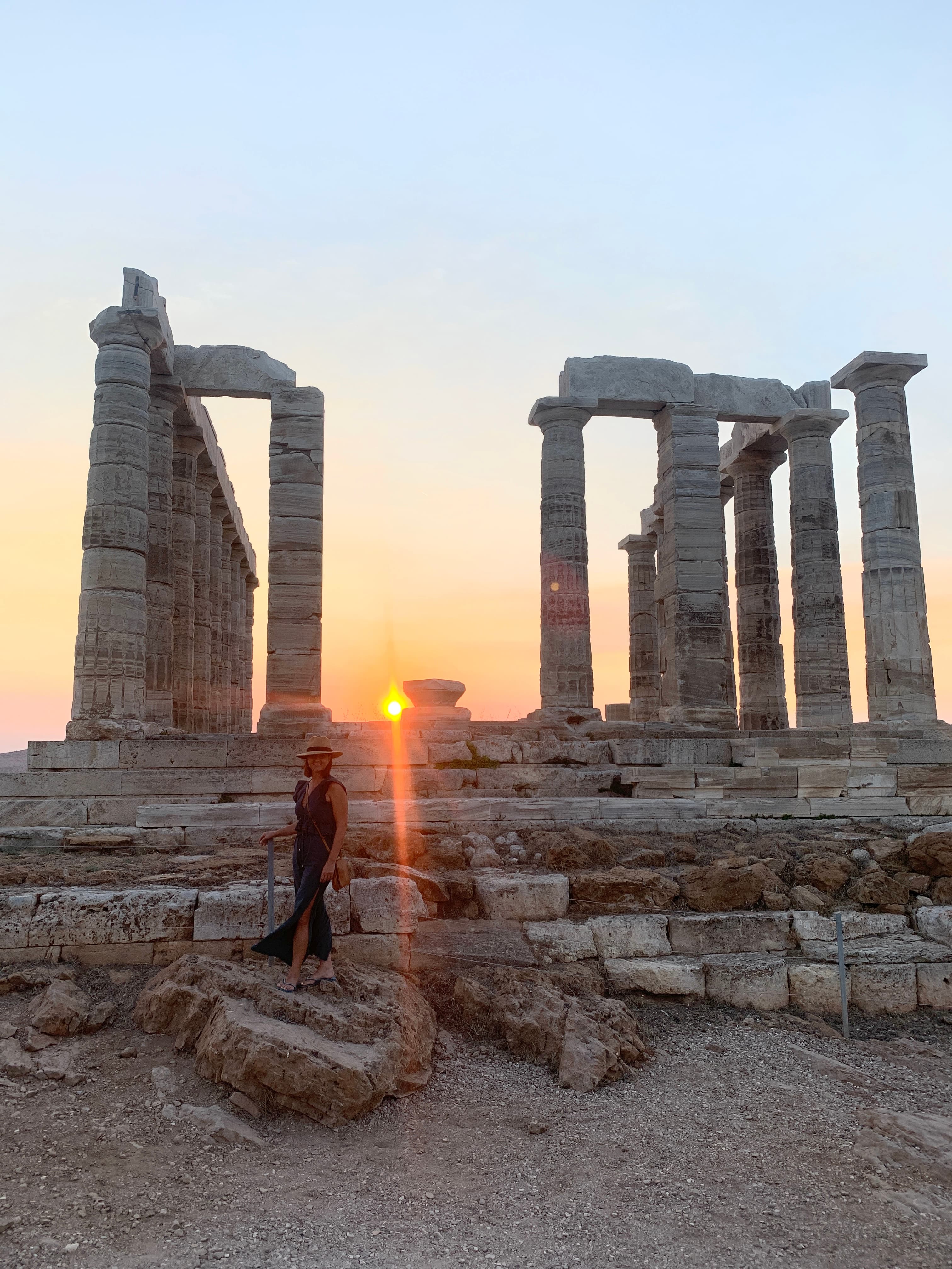 Visiting the Archaeological Site of Sounion