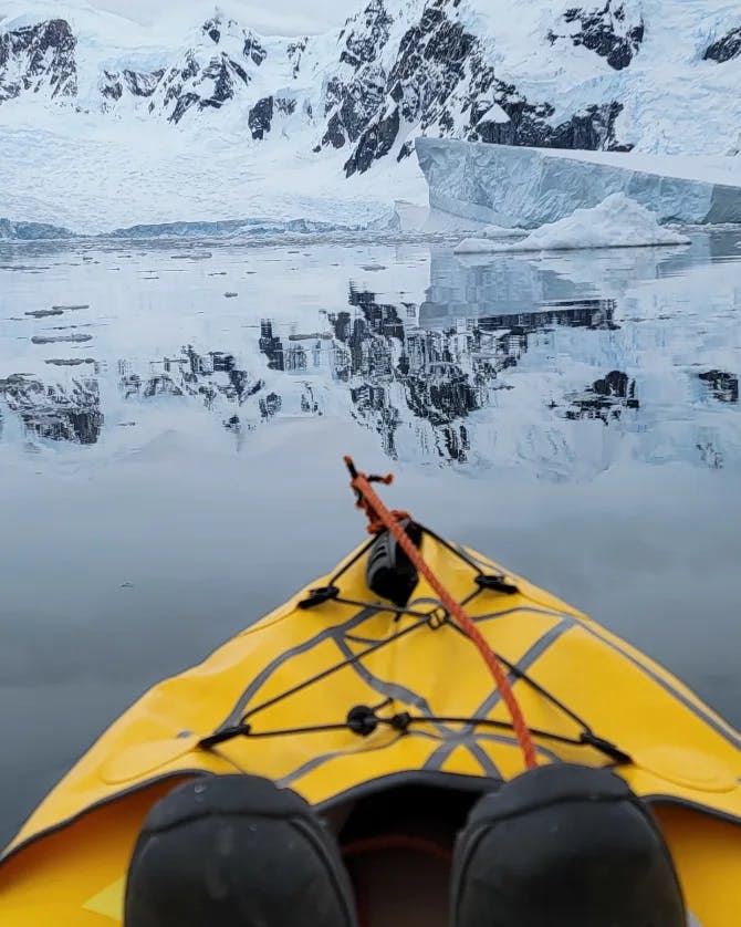Kayaking in freezing weather