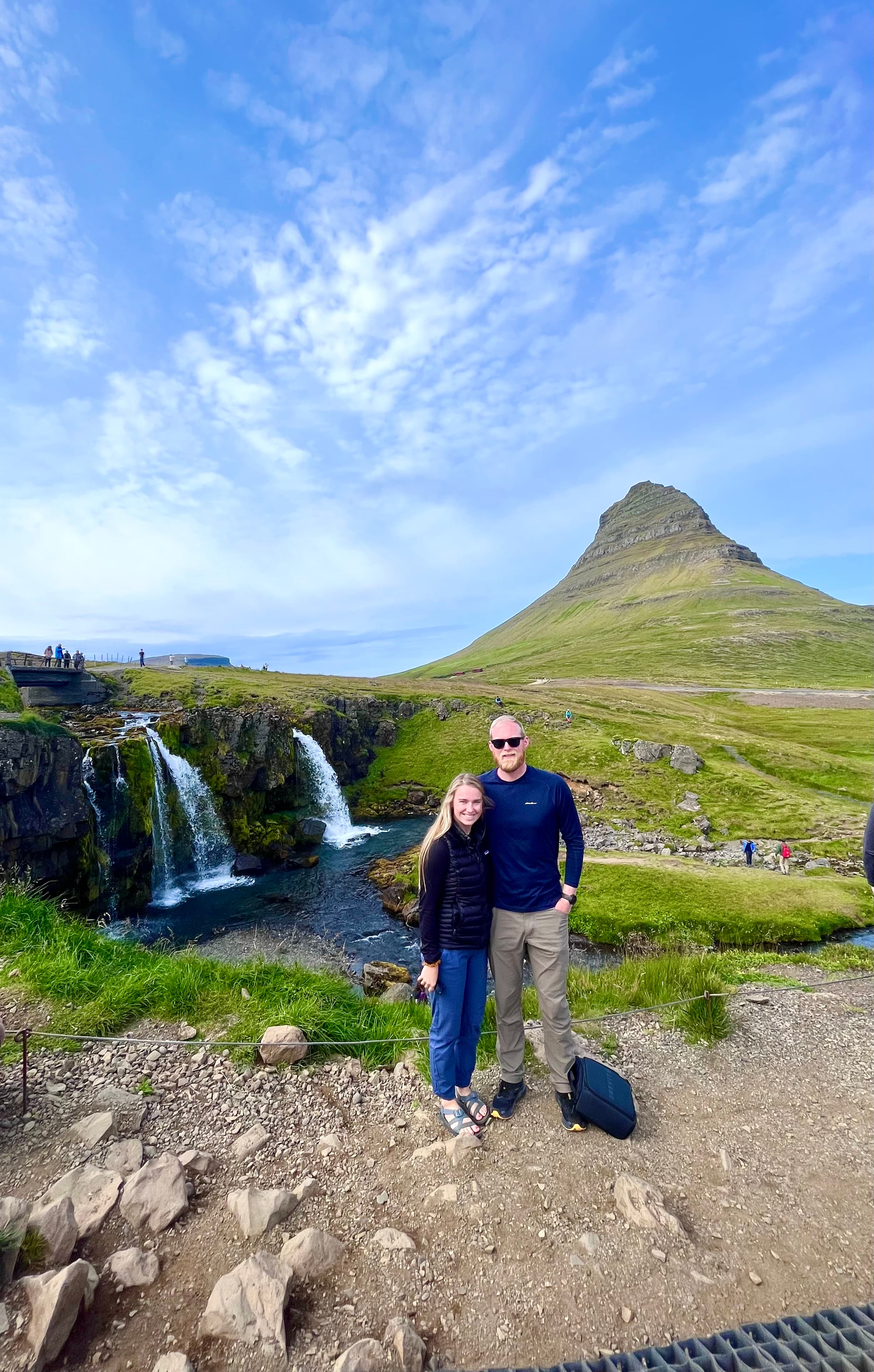 Picture of Michelle near waterfall