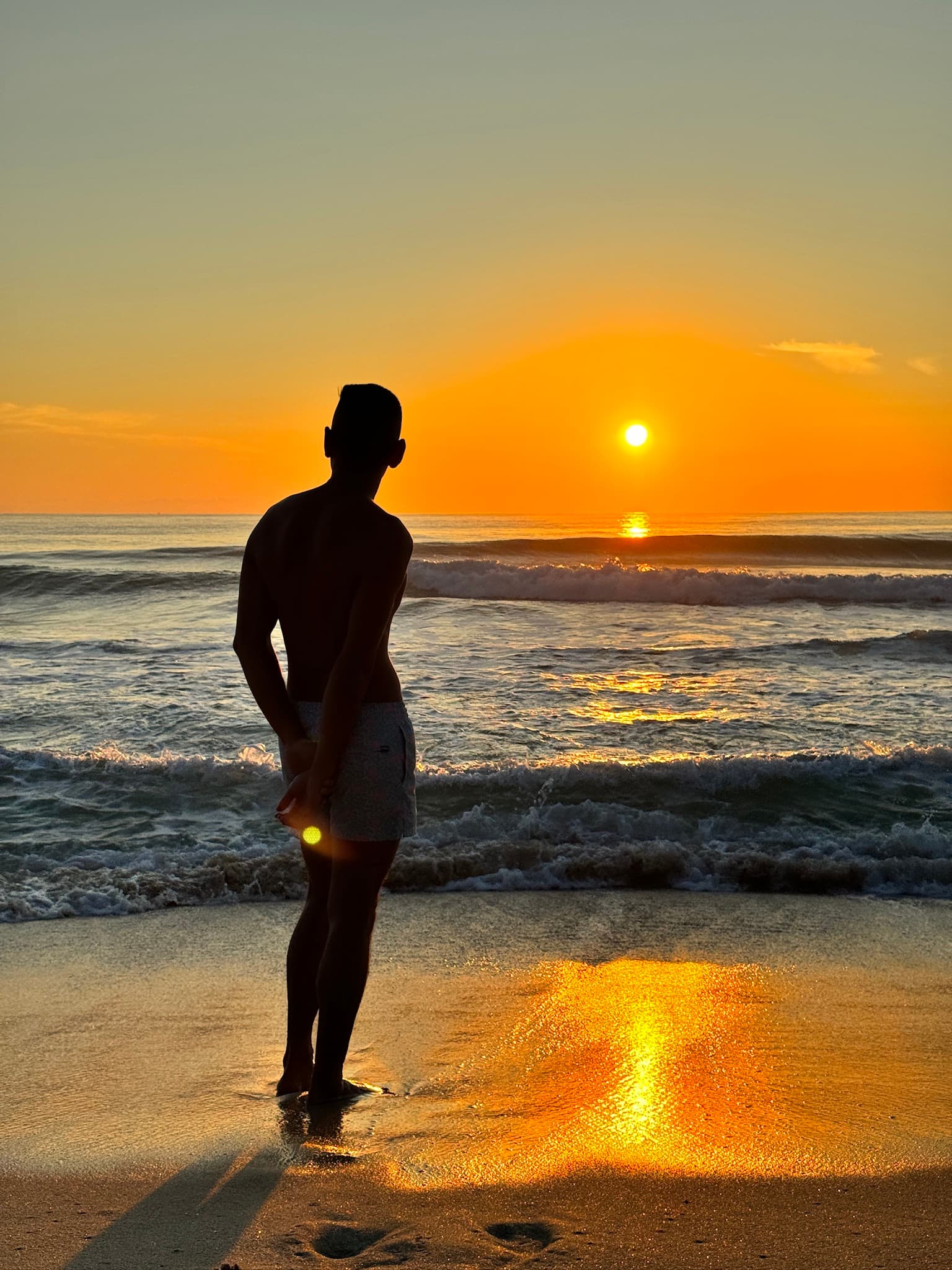 Picture of Luan at sunset on beach