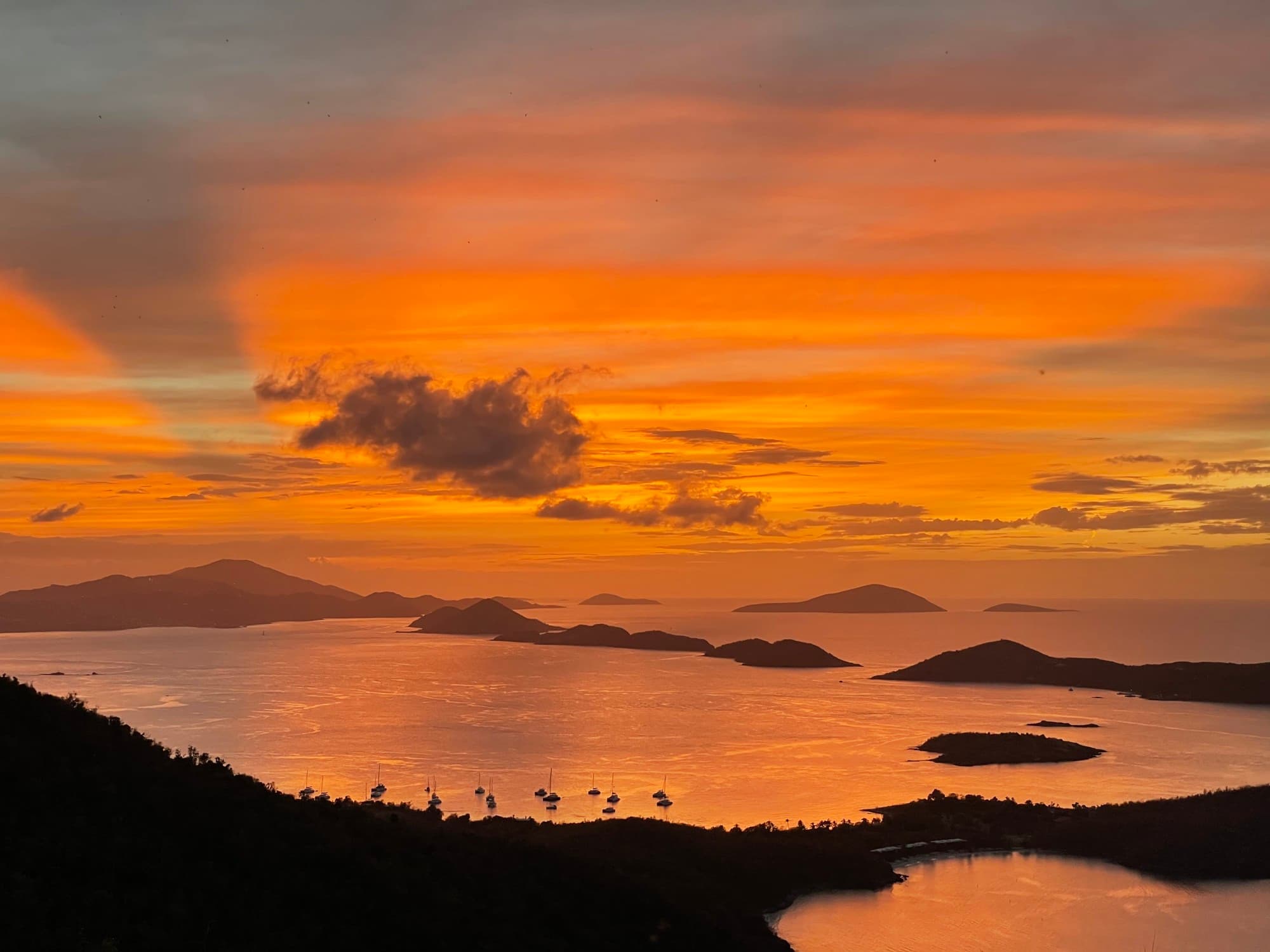 Beach in golden hour.