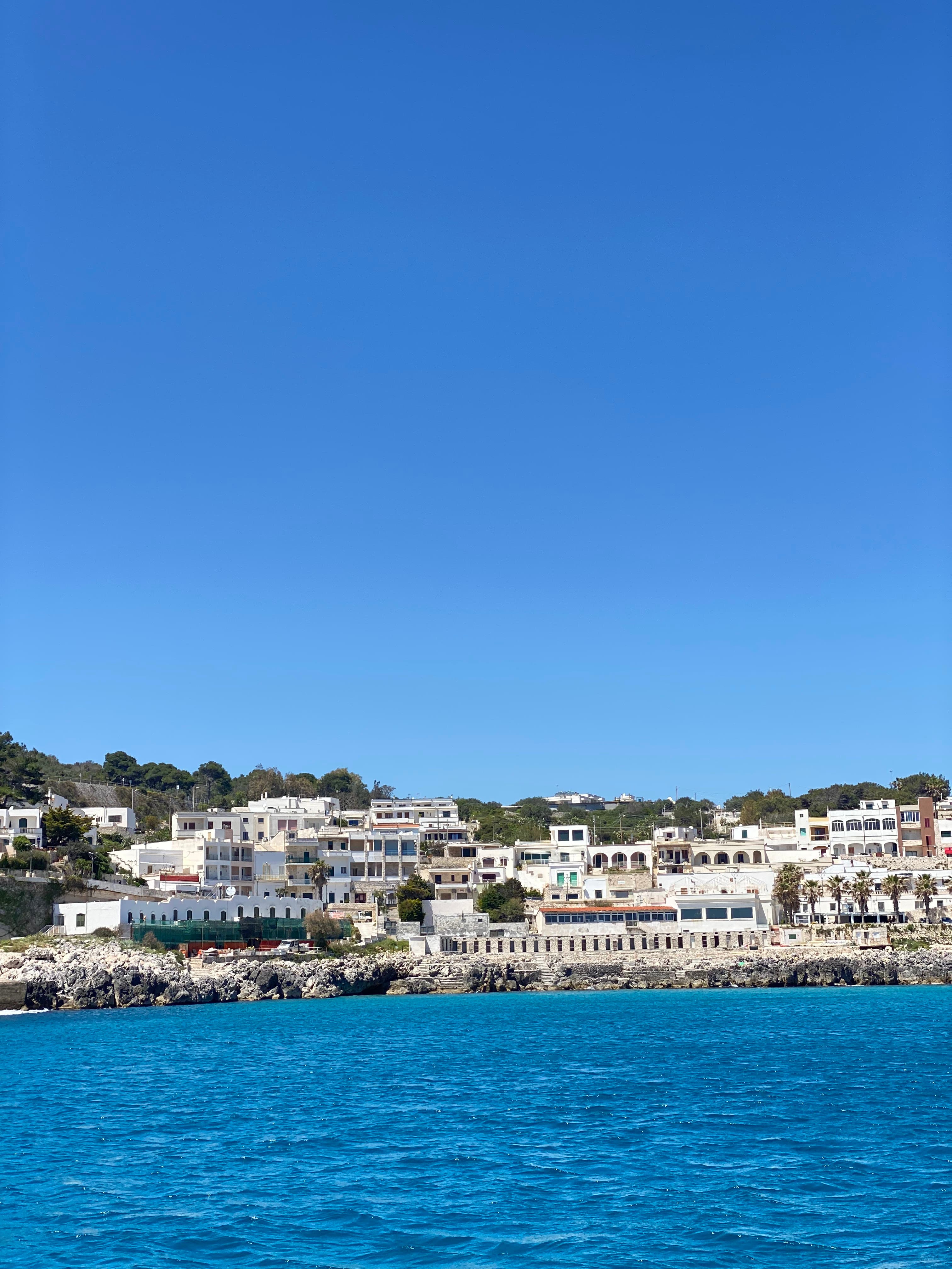 Greece whitewashed panorama.