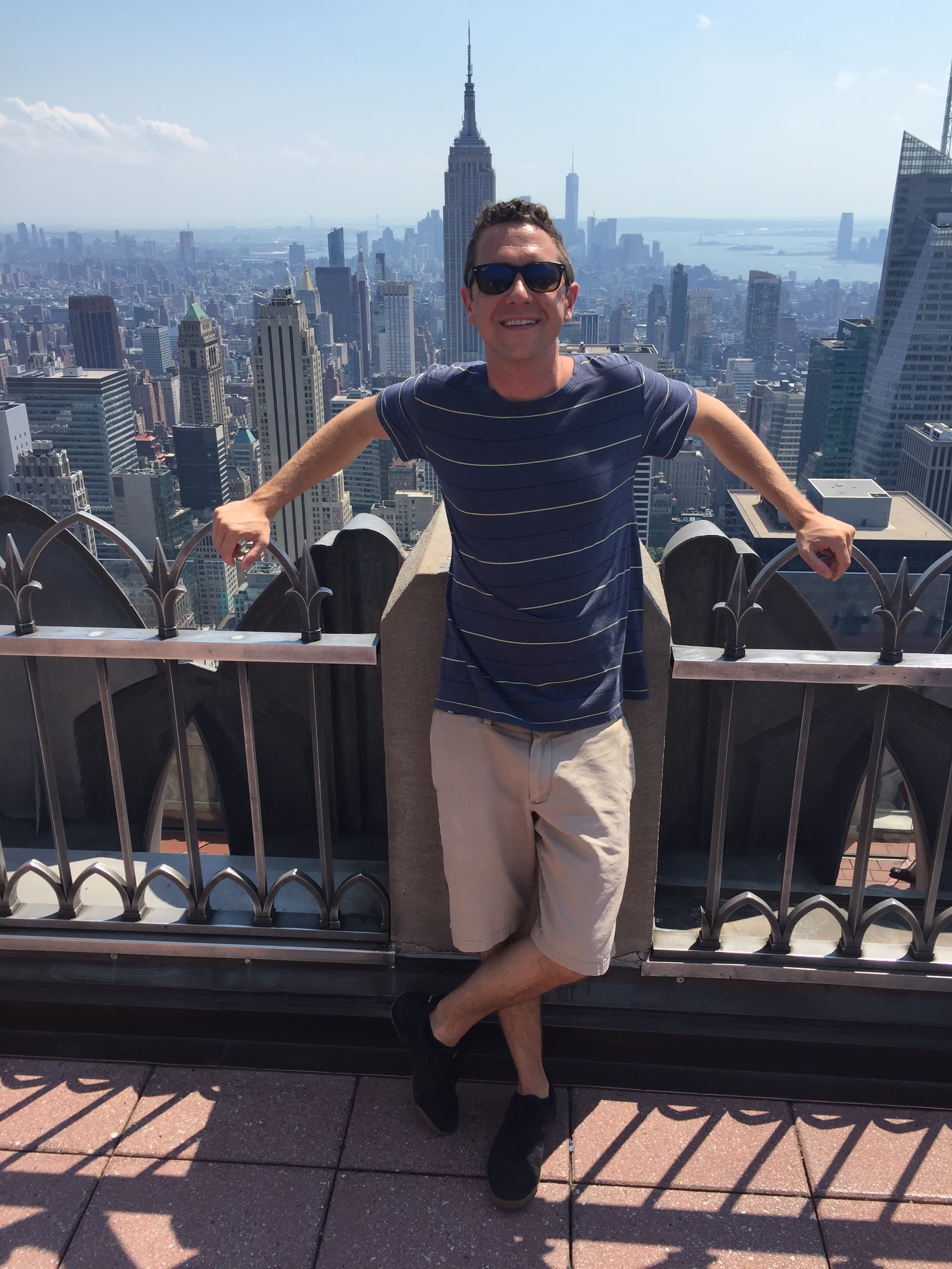 Picture of Chris at Top of the Rock