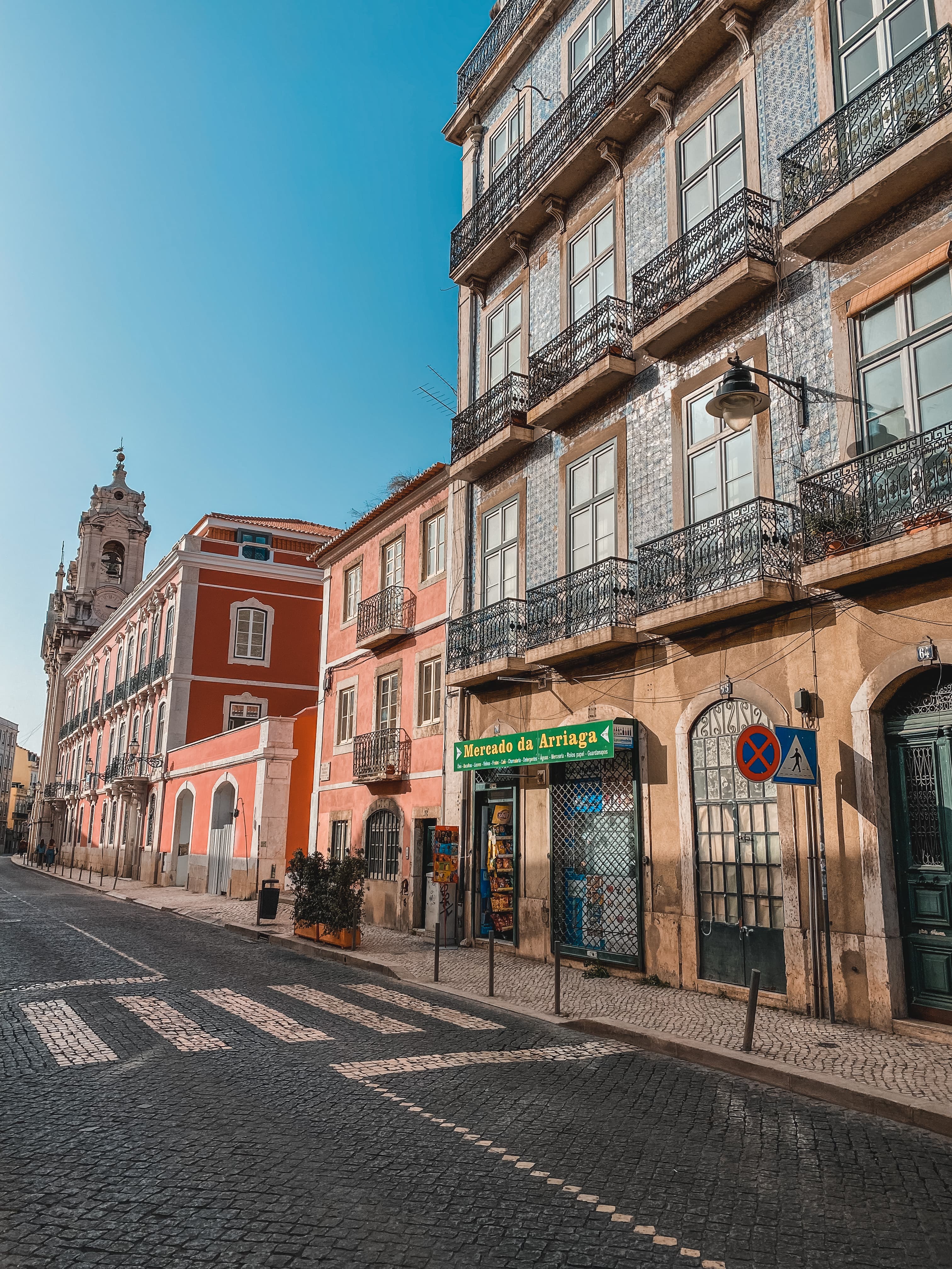 View of road and buildings