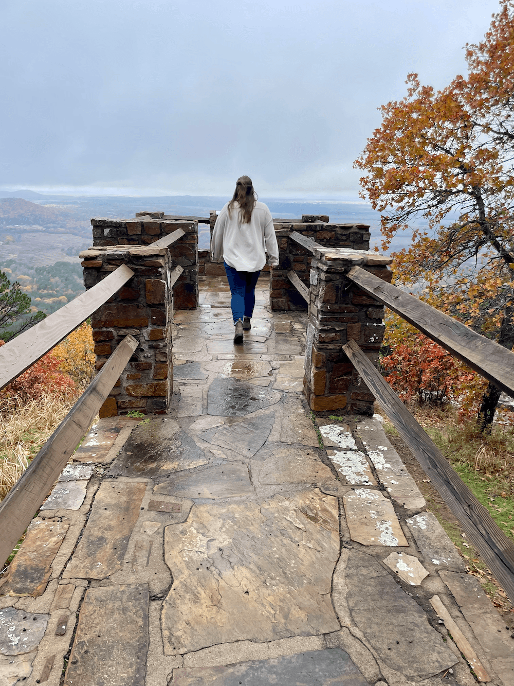 Walking around the area