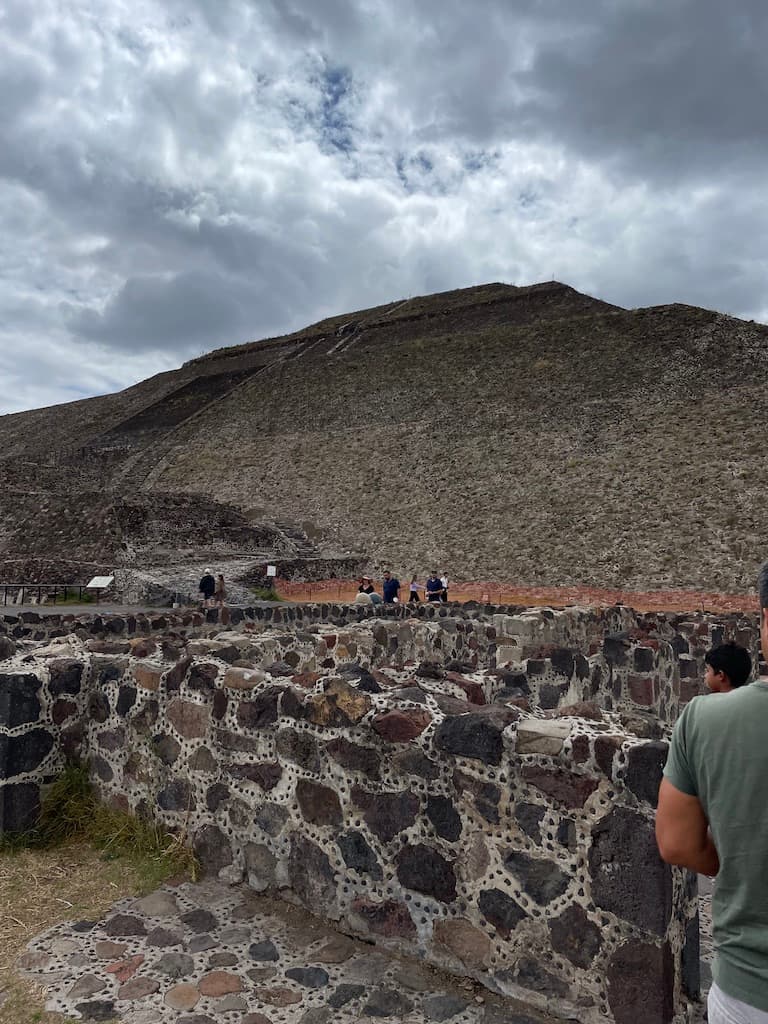 Close up to an ancient ruin.