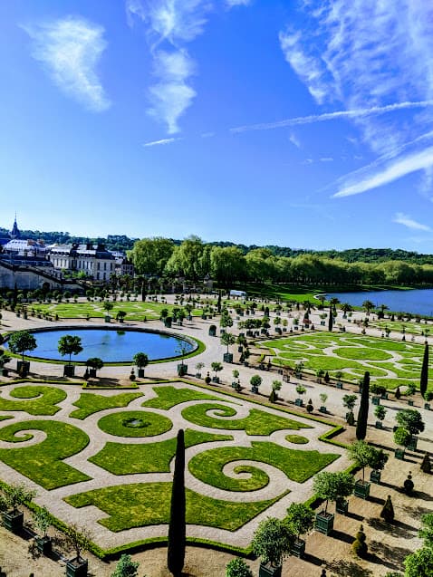 Beautiful view of Palace of Versailles