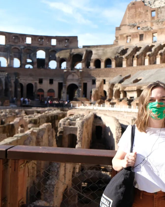 Visiting the Colosseum