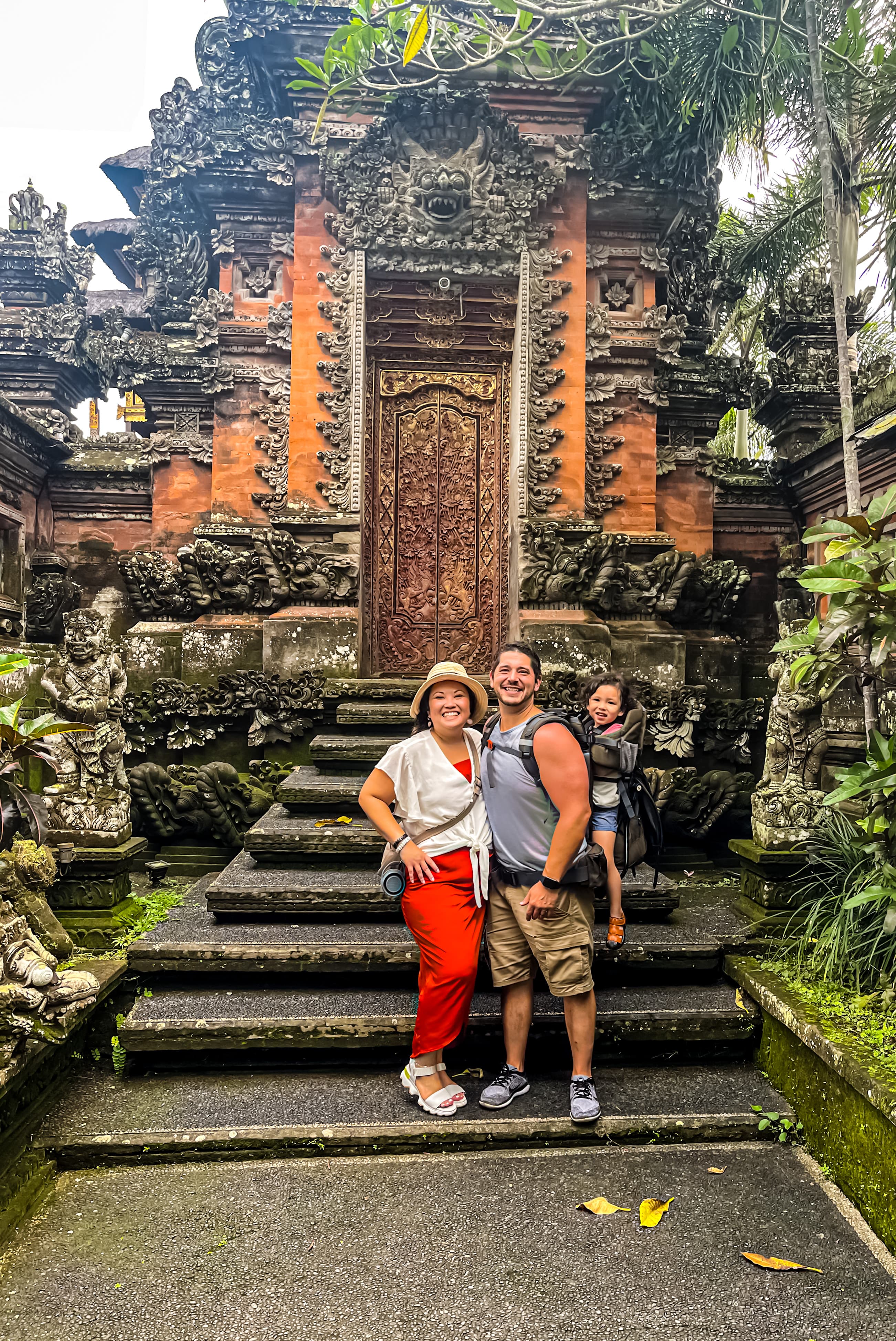 Travel advisor posing in Bali