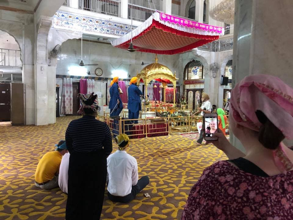 View of Fateh Singh Gurudwara Delhi