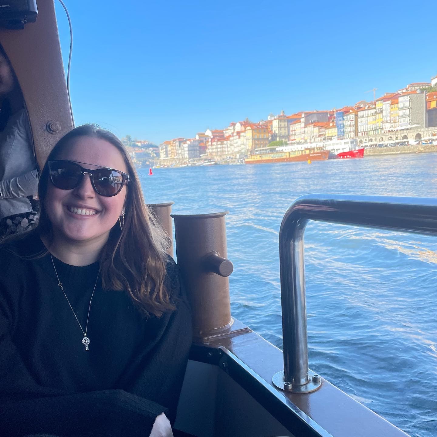 Travel advisor Nataliya Gowan on a boat