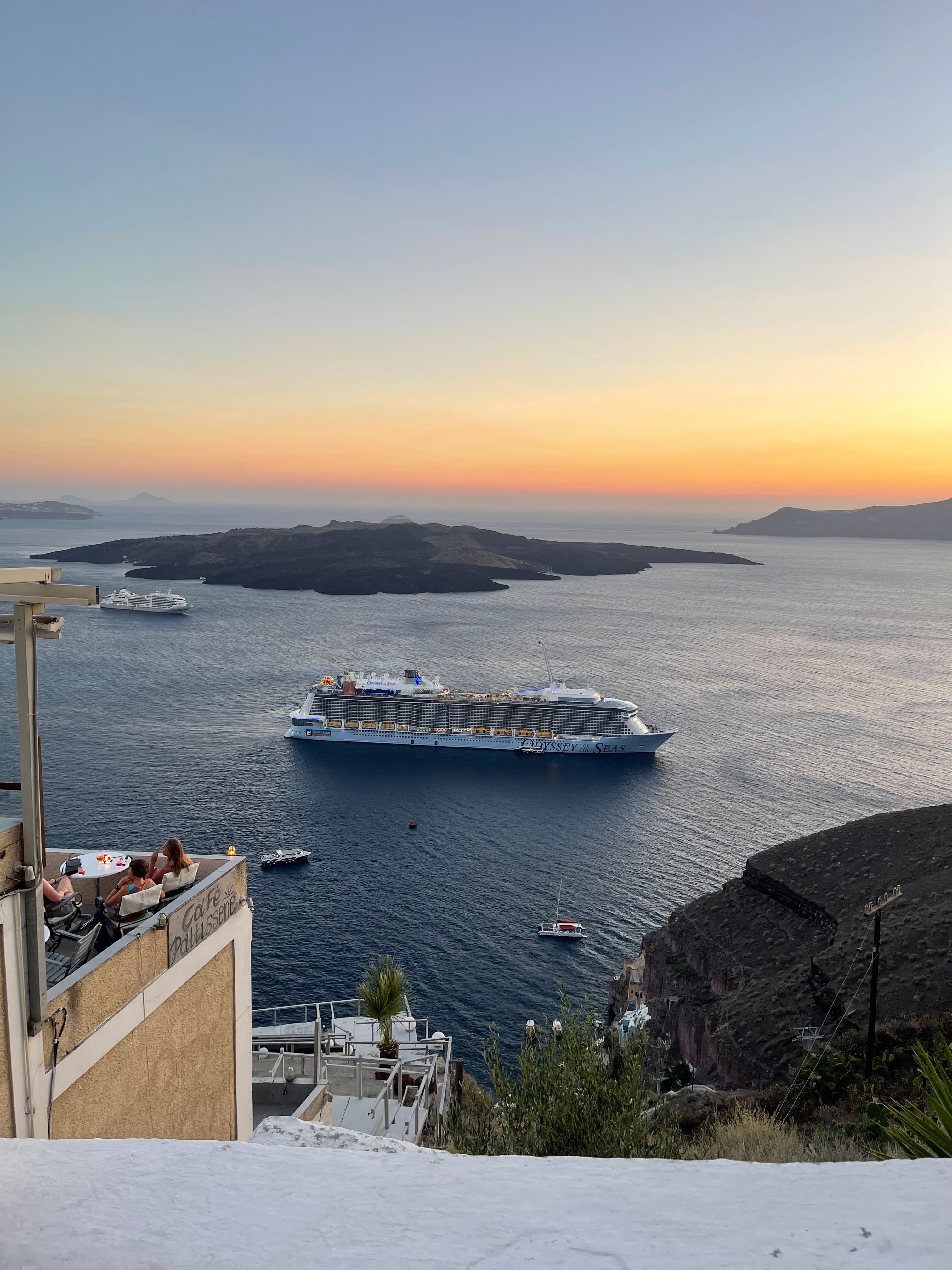 View of a cruise ship
