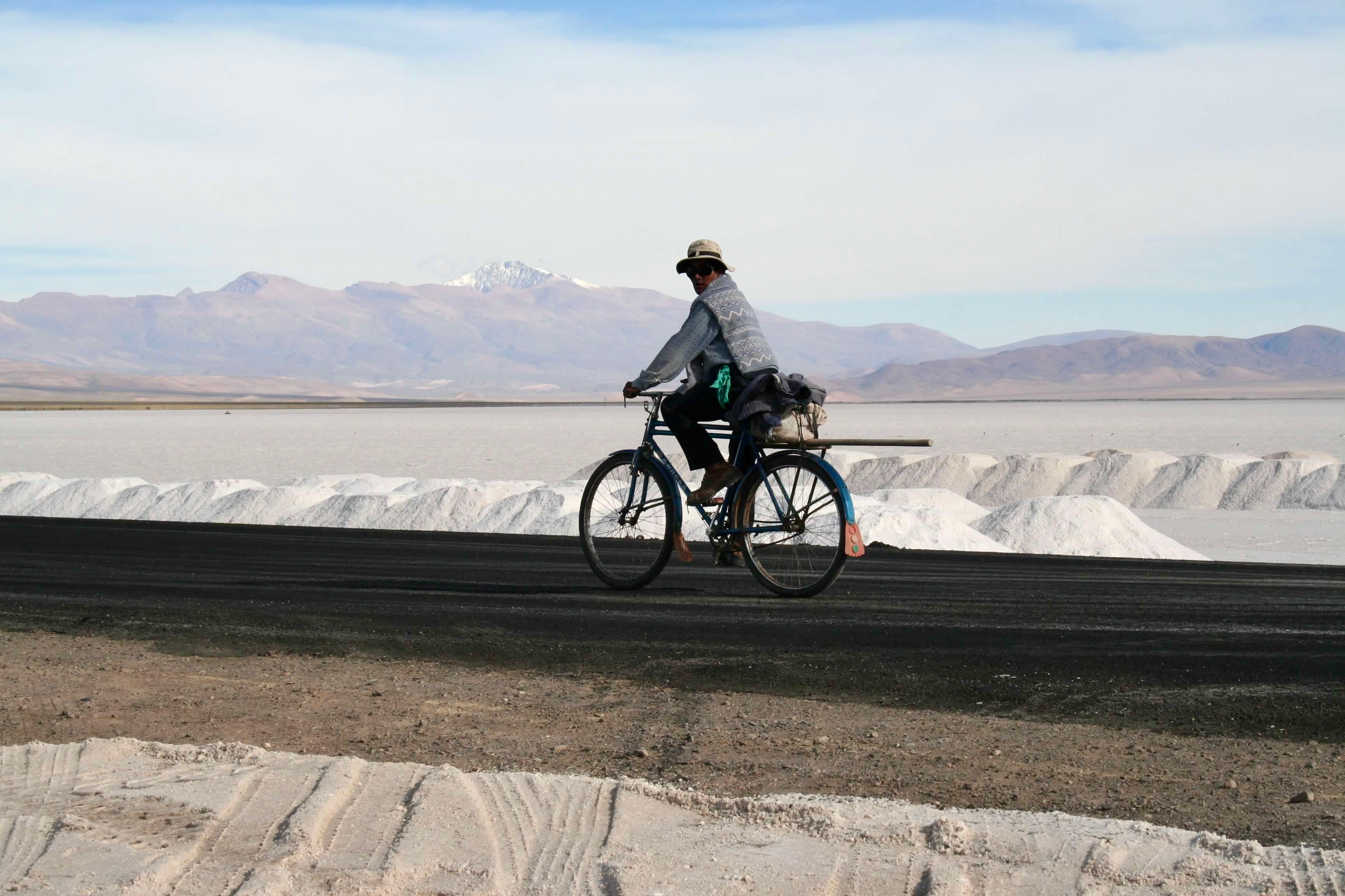 Picture of man cycling
