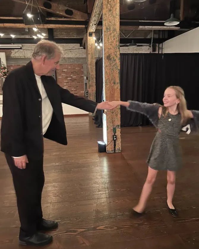 Dancing with daughter