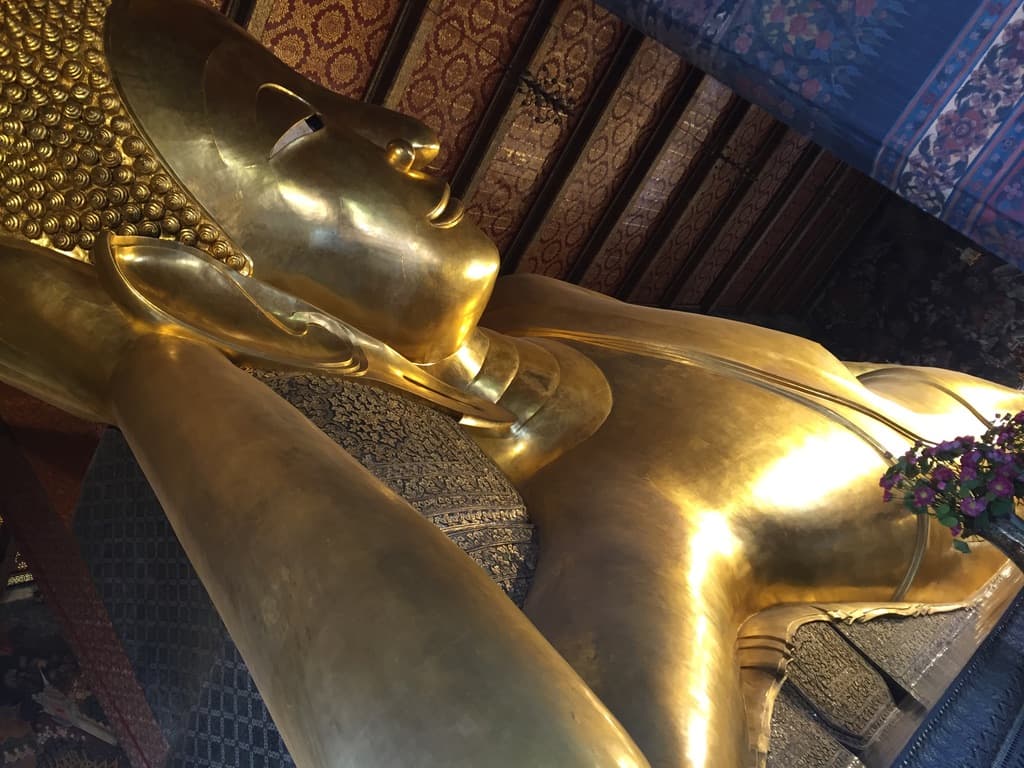 View of a golden statue