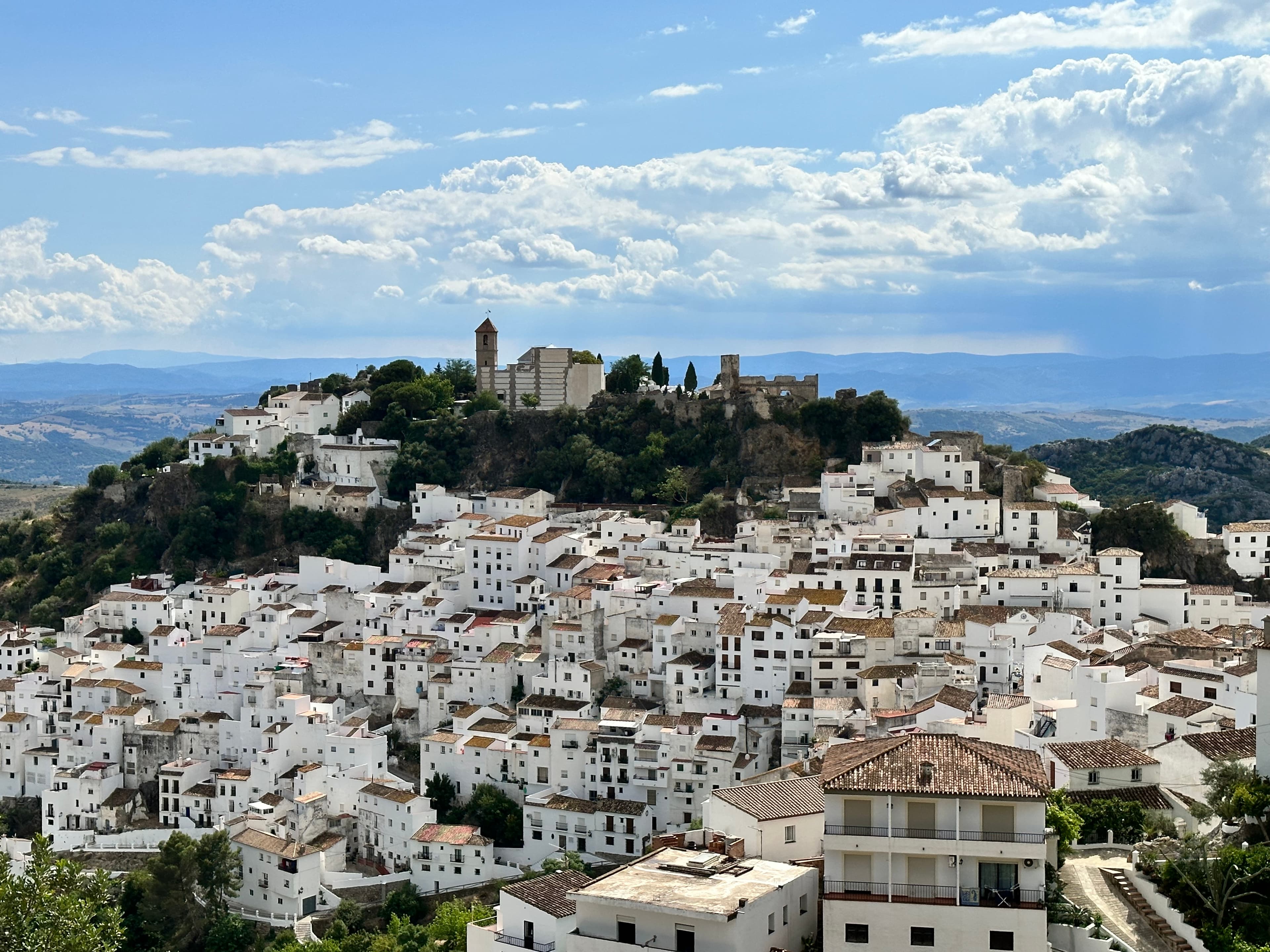 View of valley houses