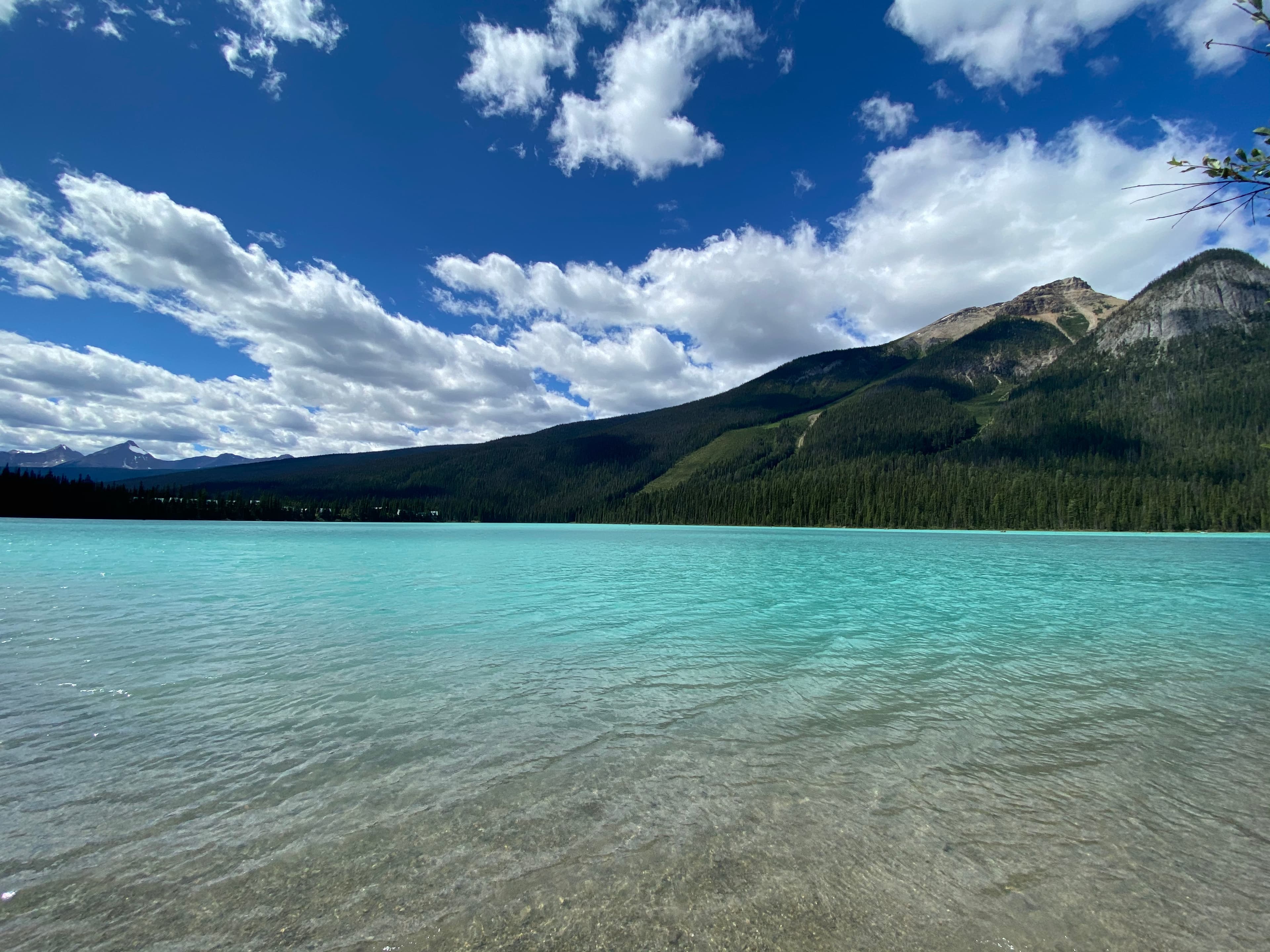 Clear sea water and the view