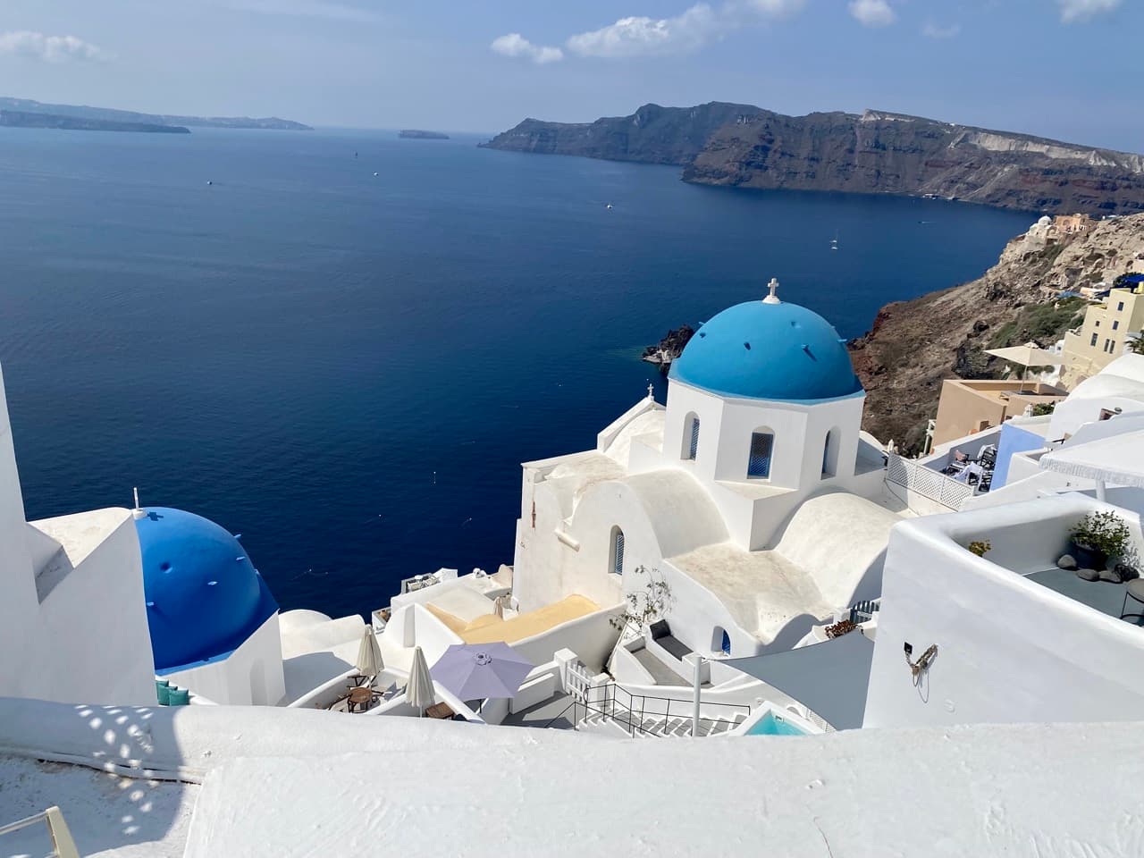Beautiful view of Santorini