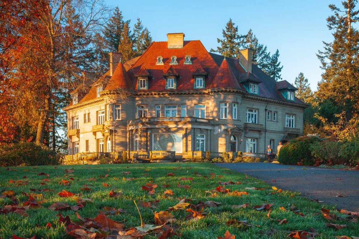 The Pittock Mansion is a French Renaissance-style château.