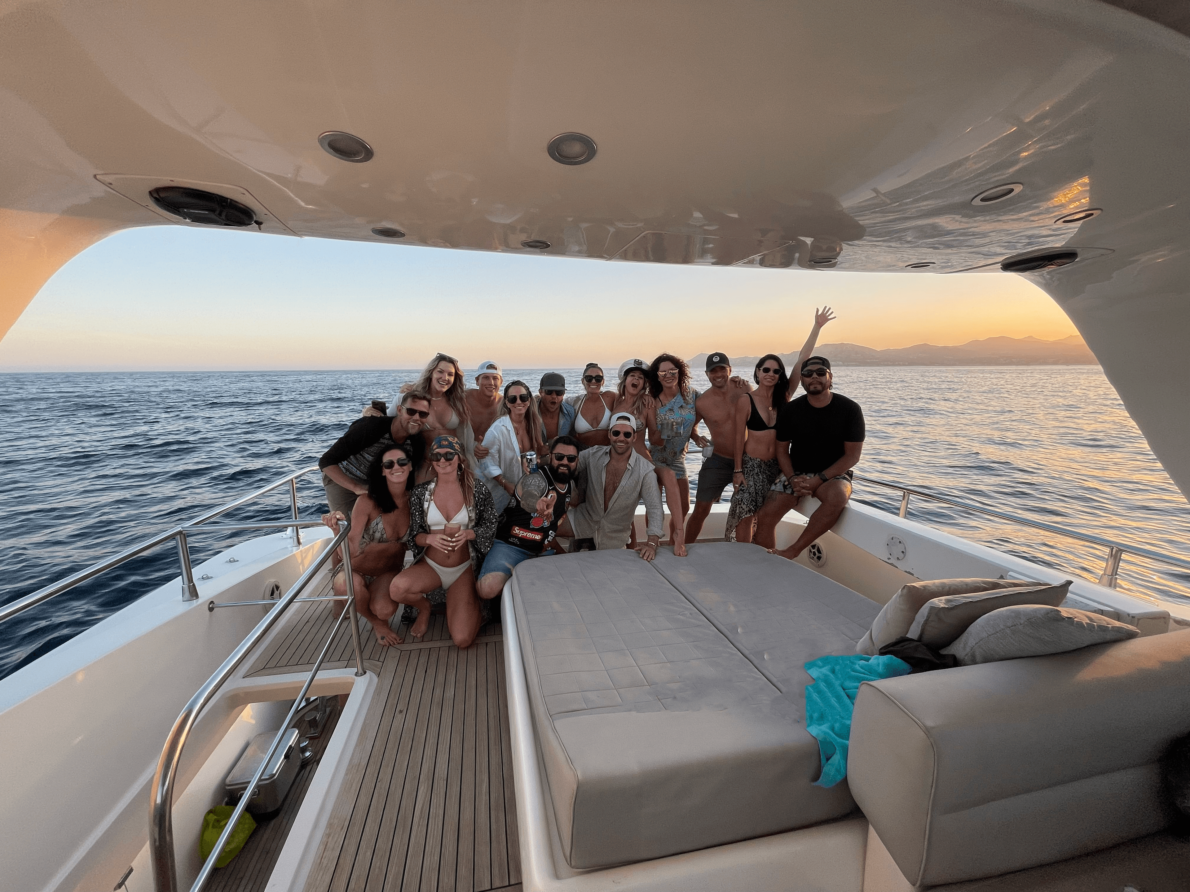 Picture of Jess with friends on Yacht charter