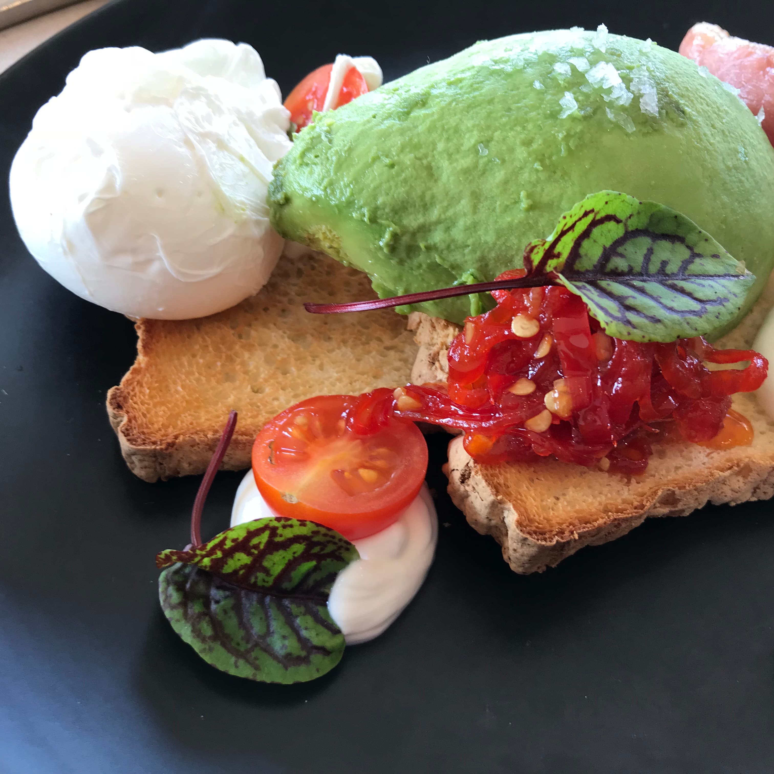 Travel Advisor Joy Bell had an Aussie avocado toast.