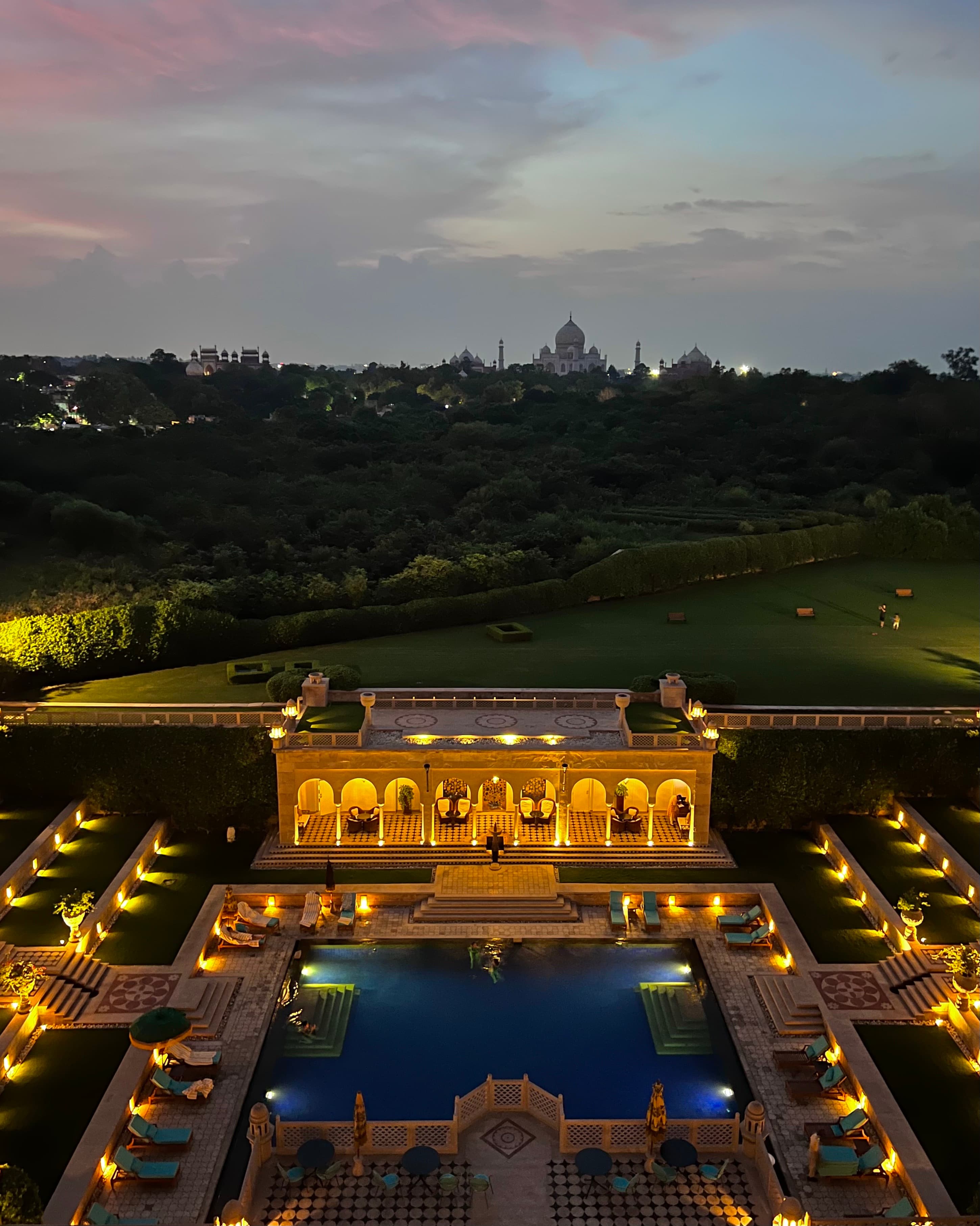 Night view of the valley