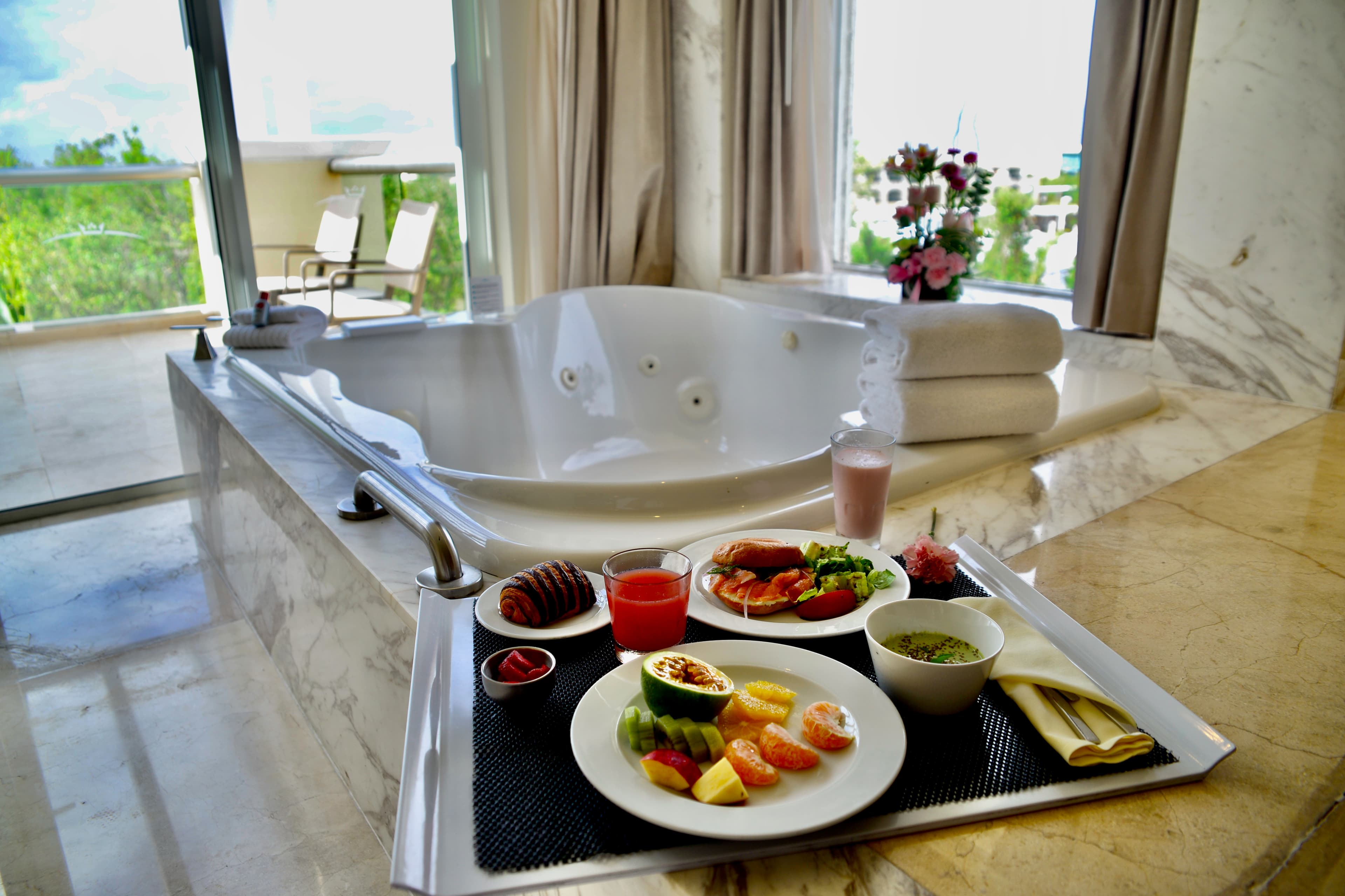 View of food at the table