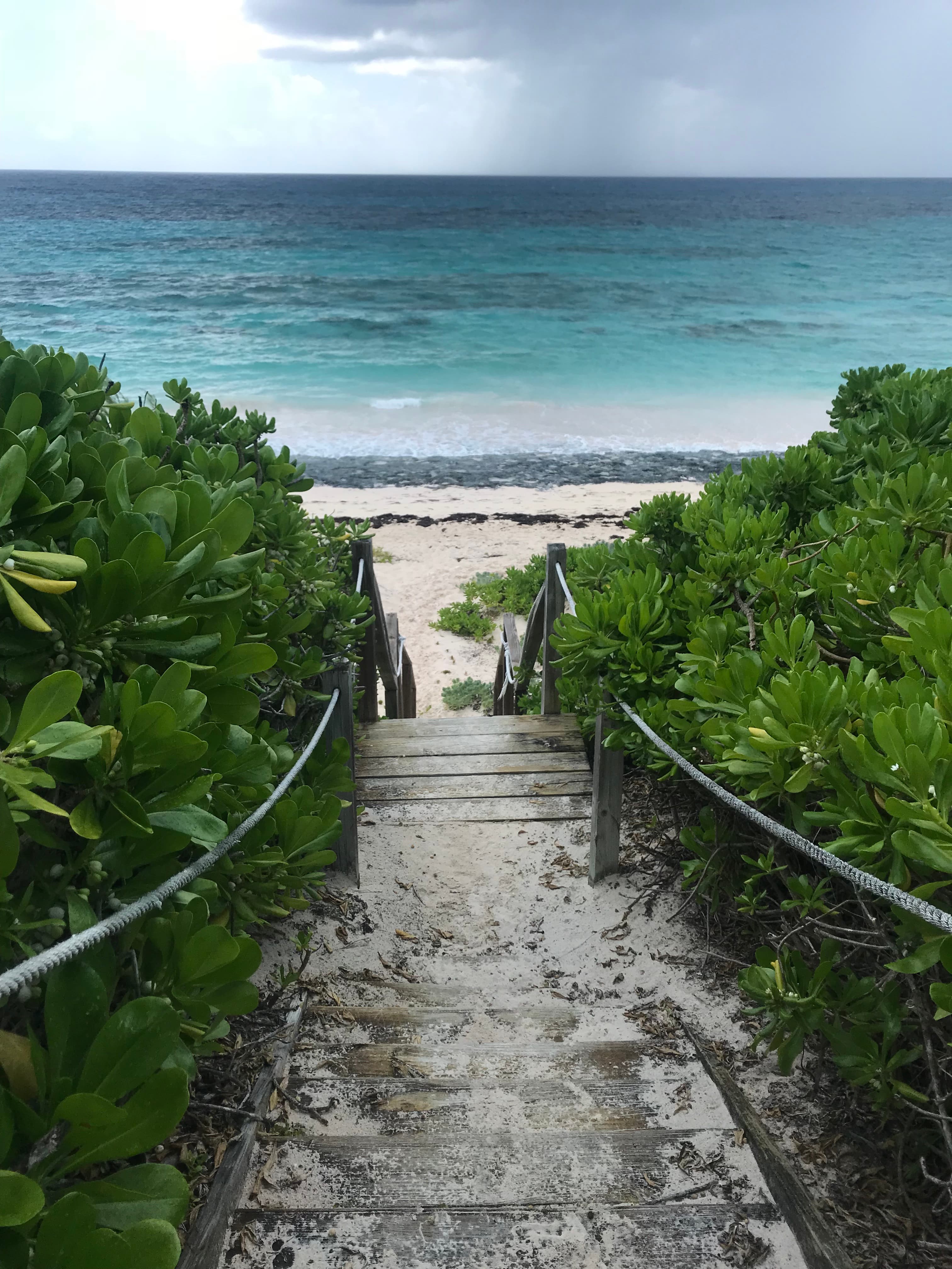Passage to sea and sea view