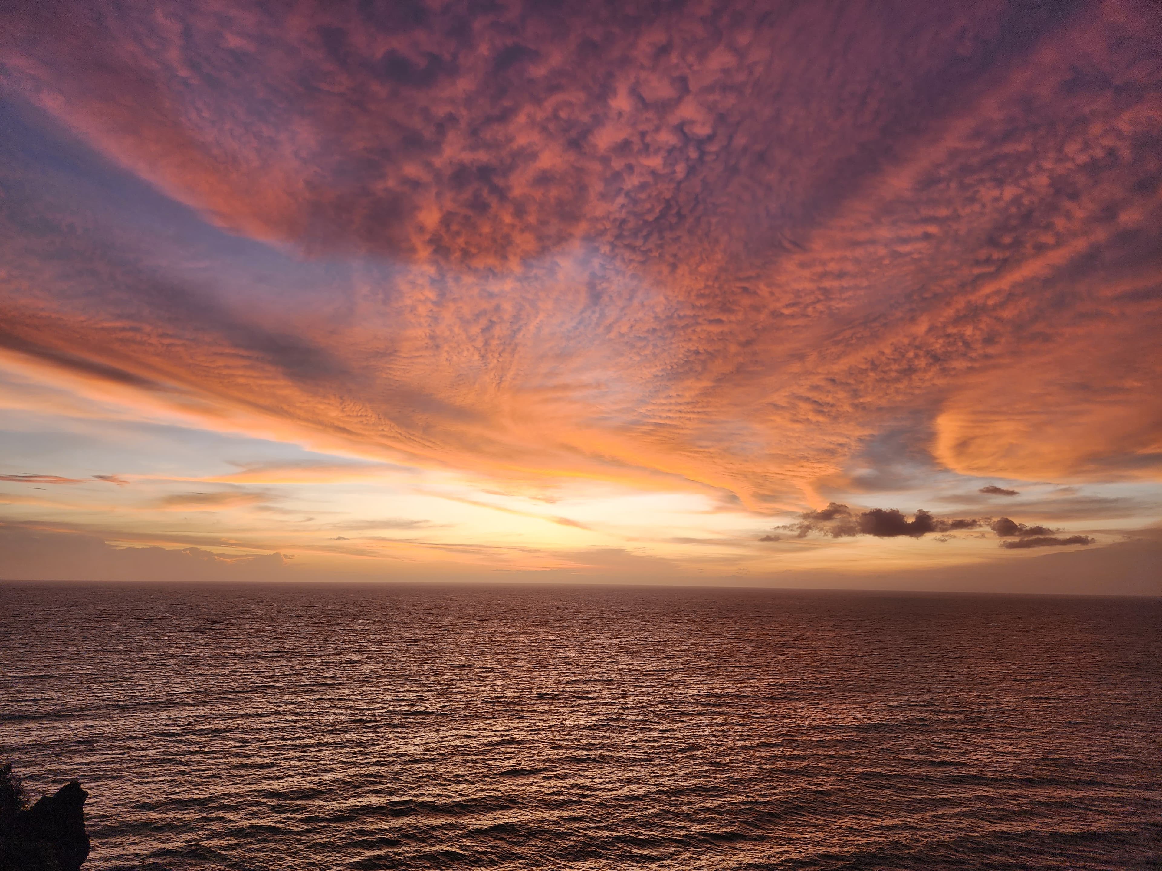Beautiful colors of sunset over the sea