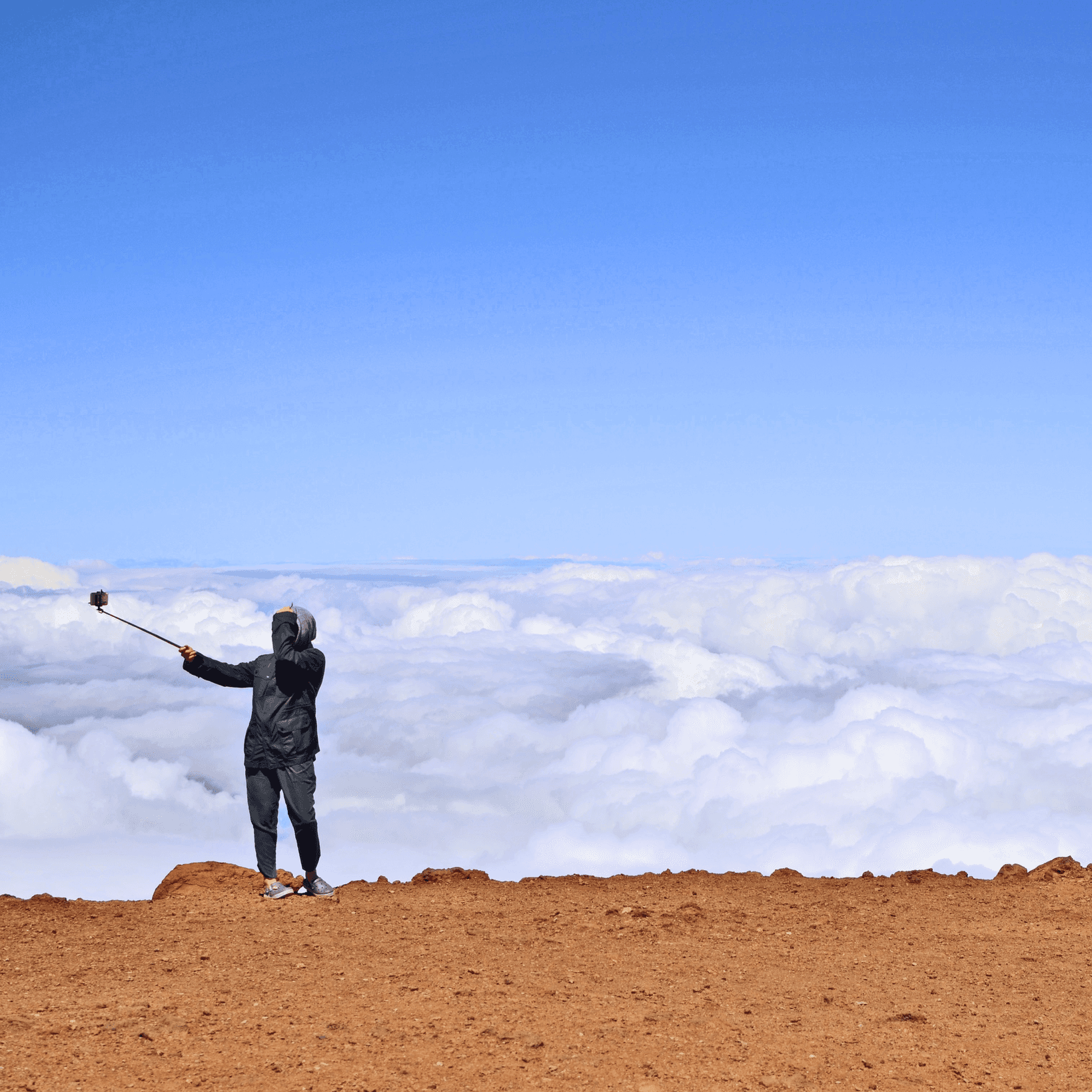 Selfie at the end of the world