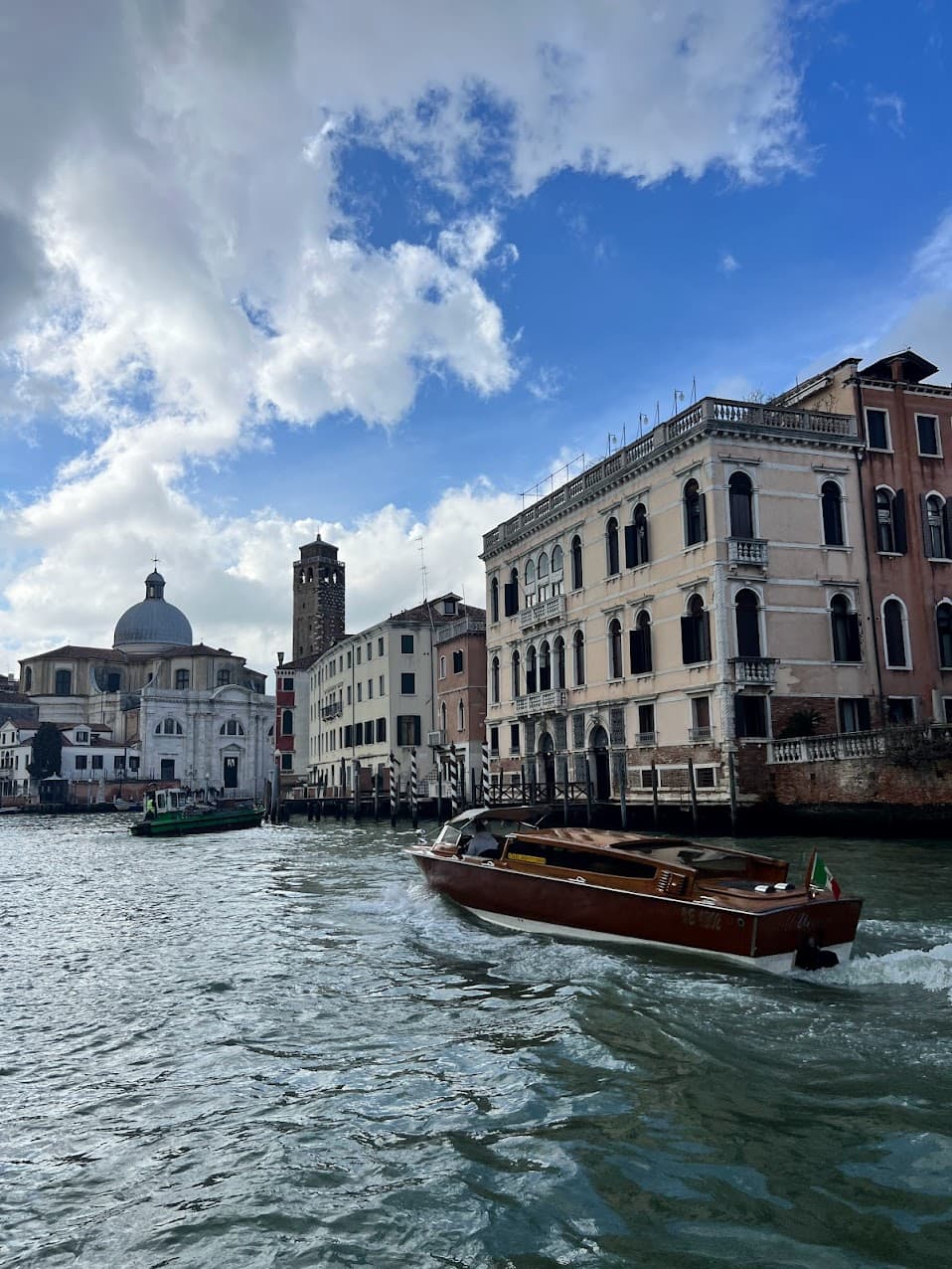 View of a boat in Venice