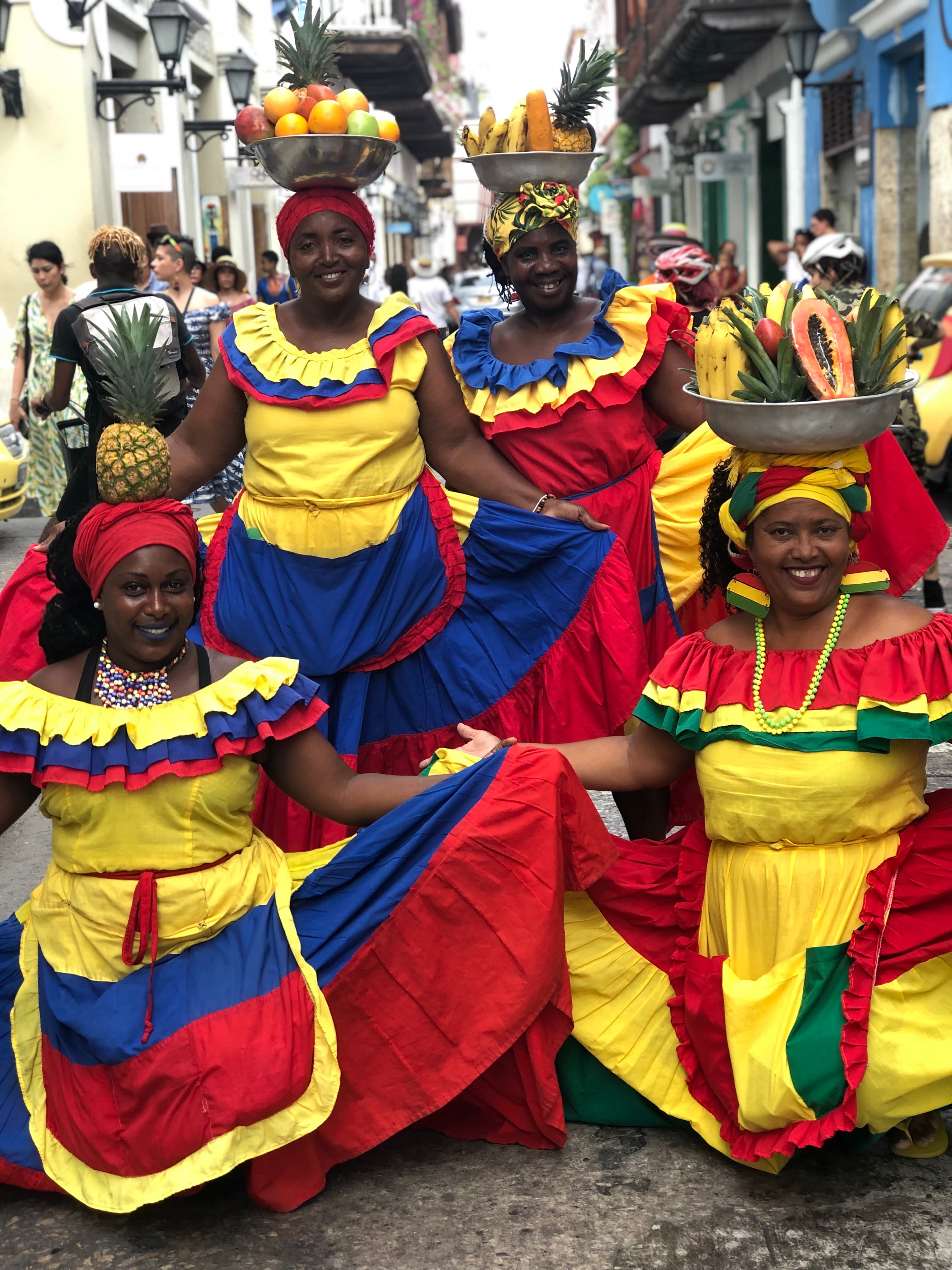 Local women posing for a photo