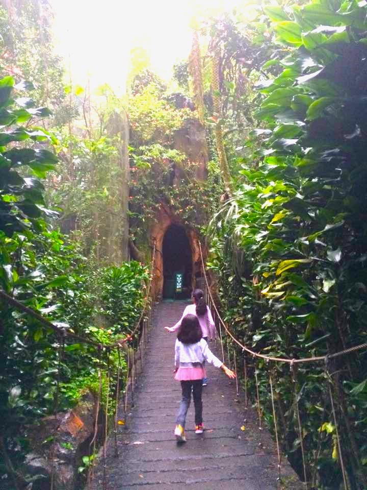 A beautiful view of trail with girls