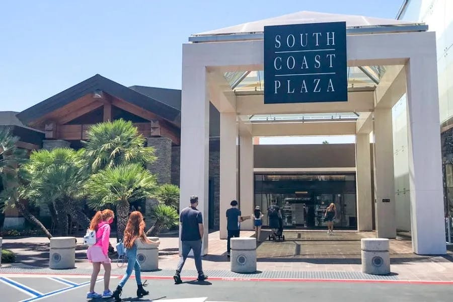 Luxury shopping at South Coast Plaza