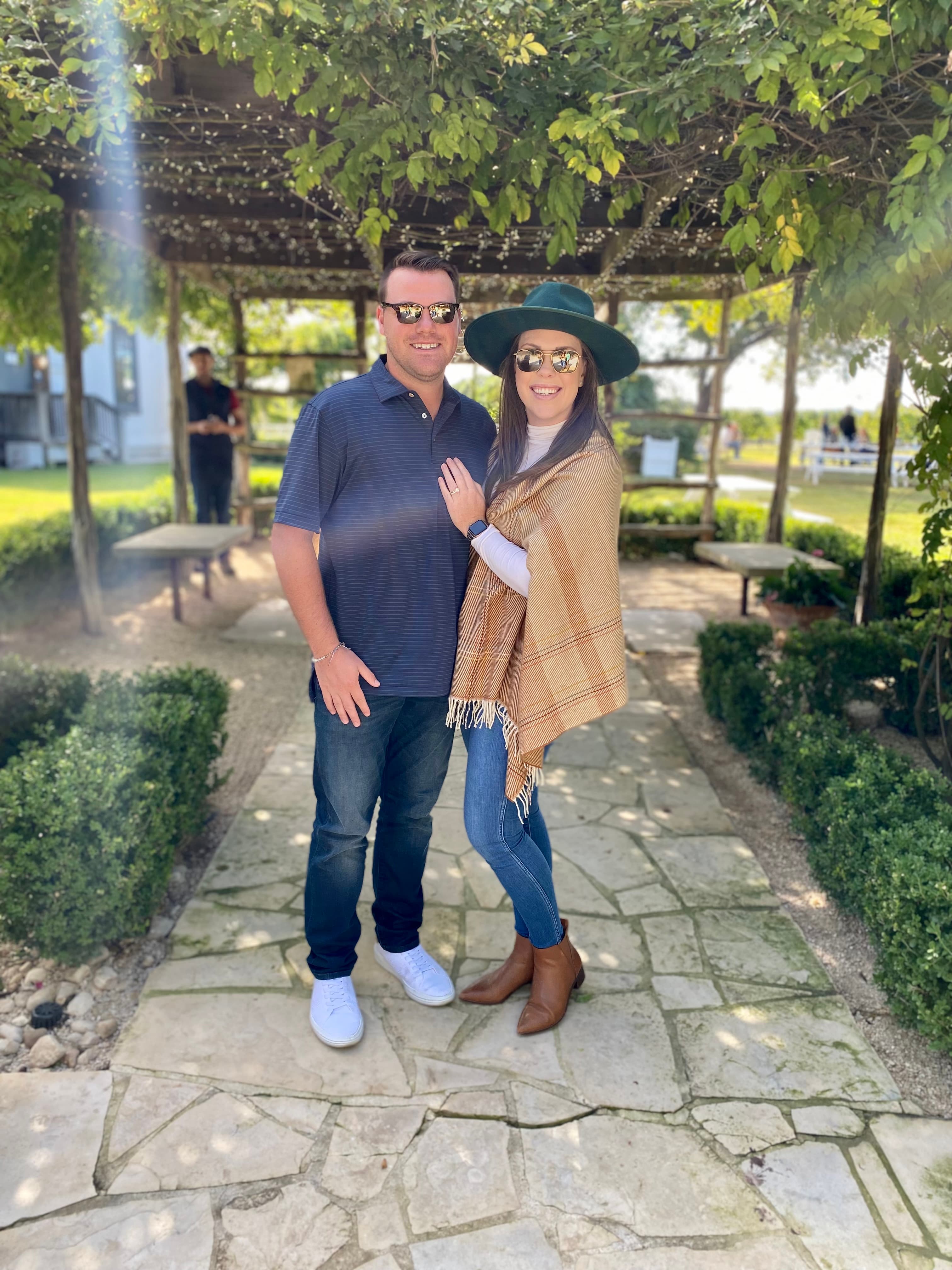 couple photo in park