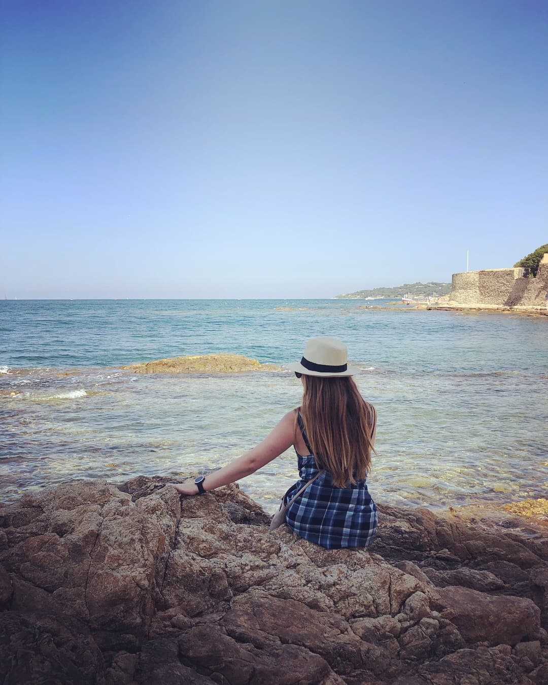 Relaxing by the sea