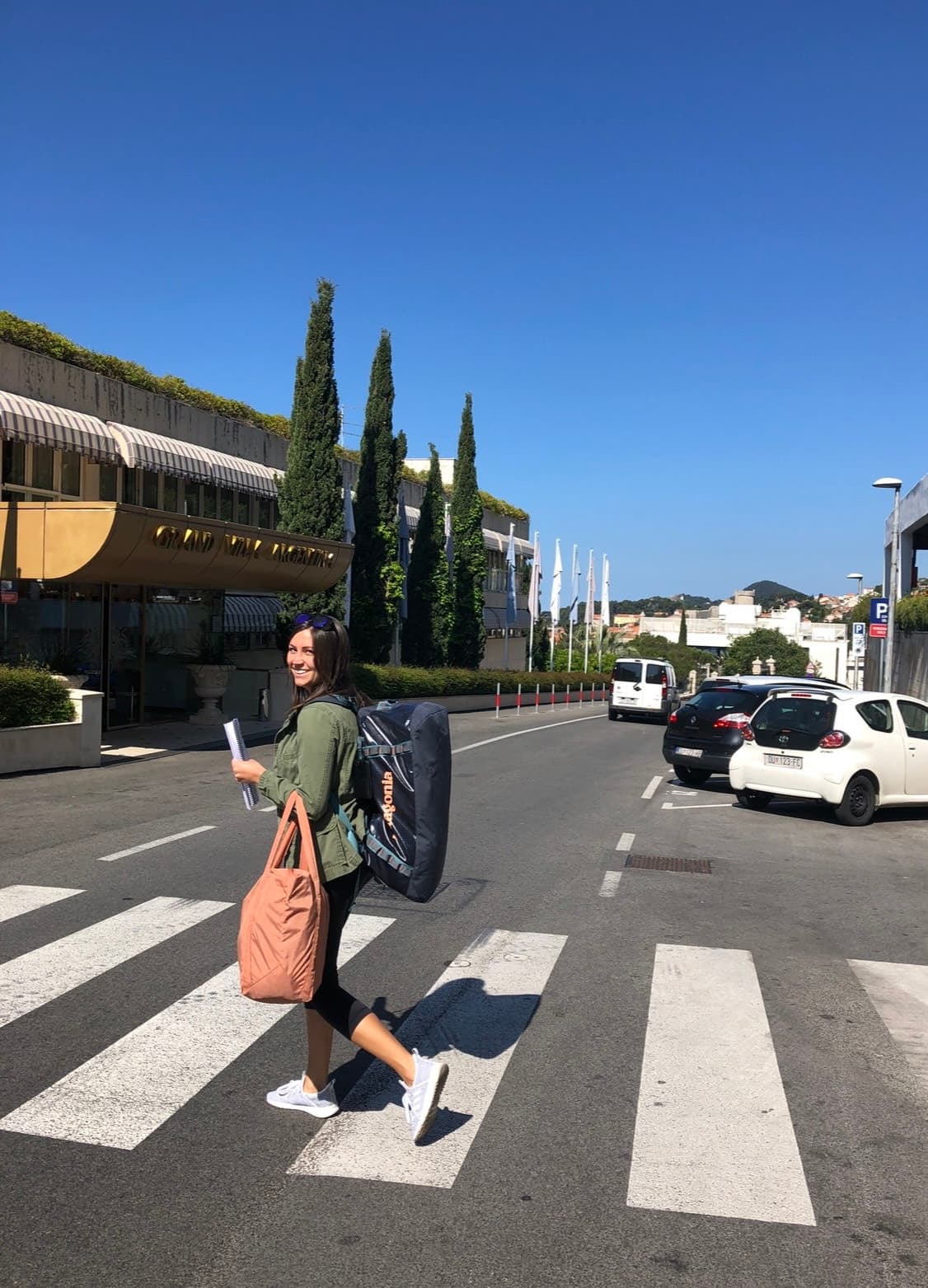 Travel advisor Kati Vervack roaming on street