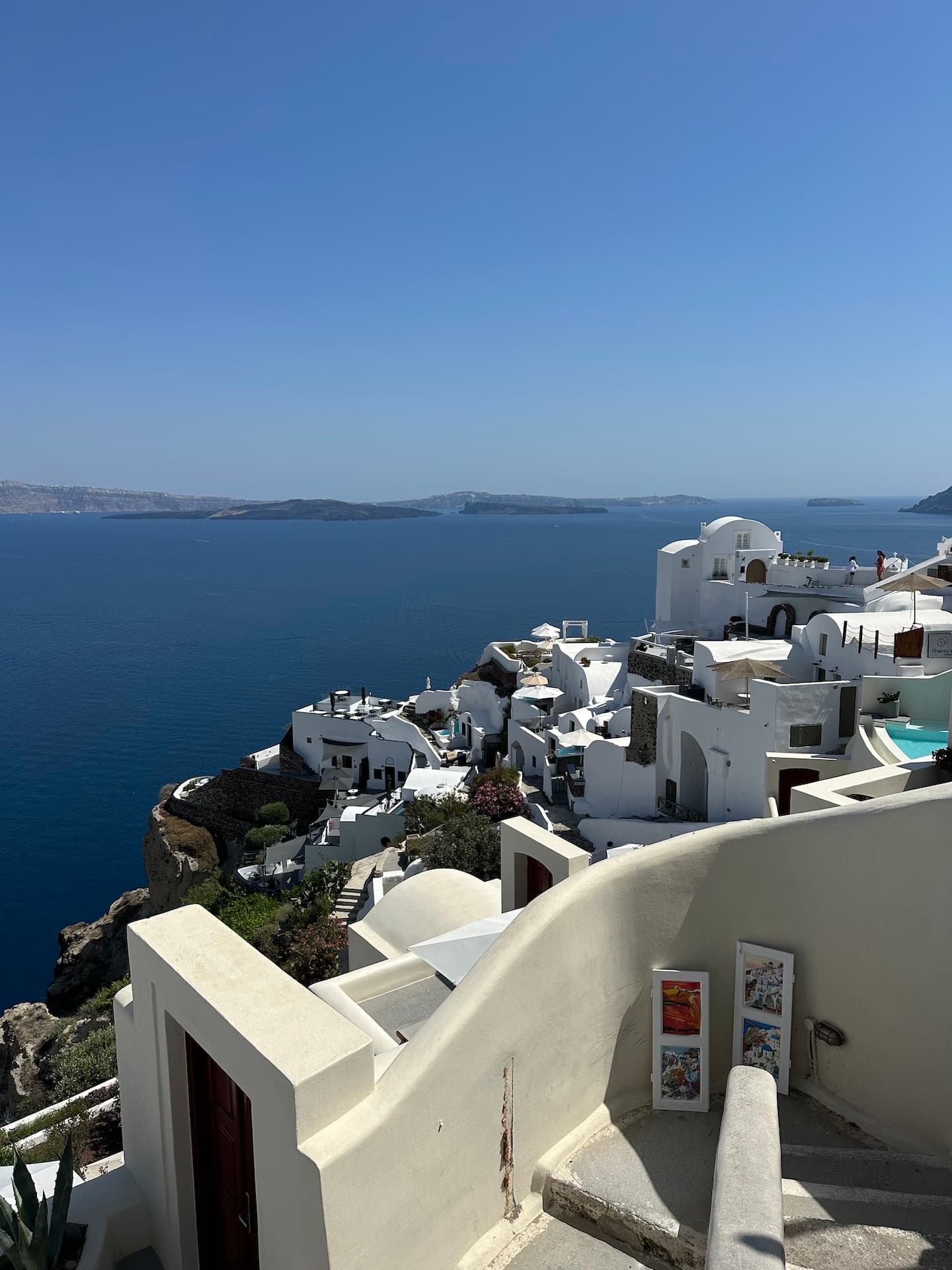 Greecian island from a rootop