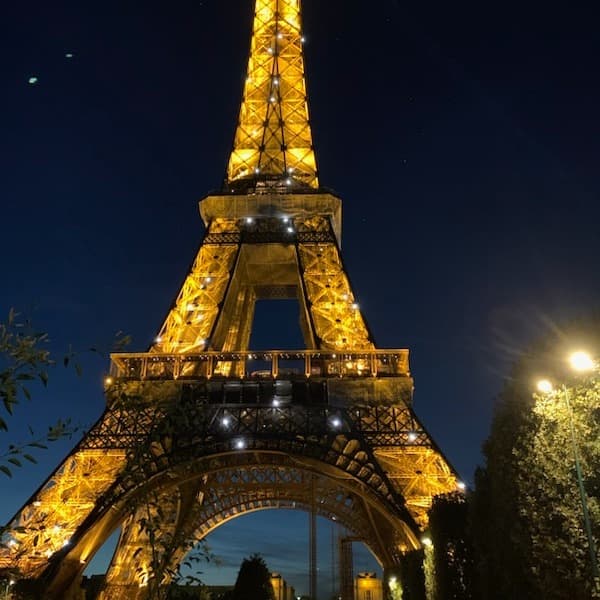 Beautiful Eiffel Tower at night