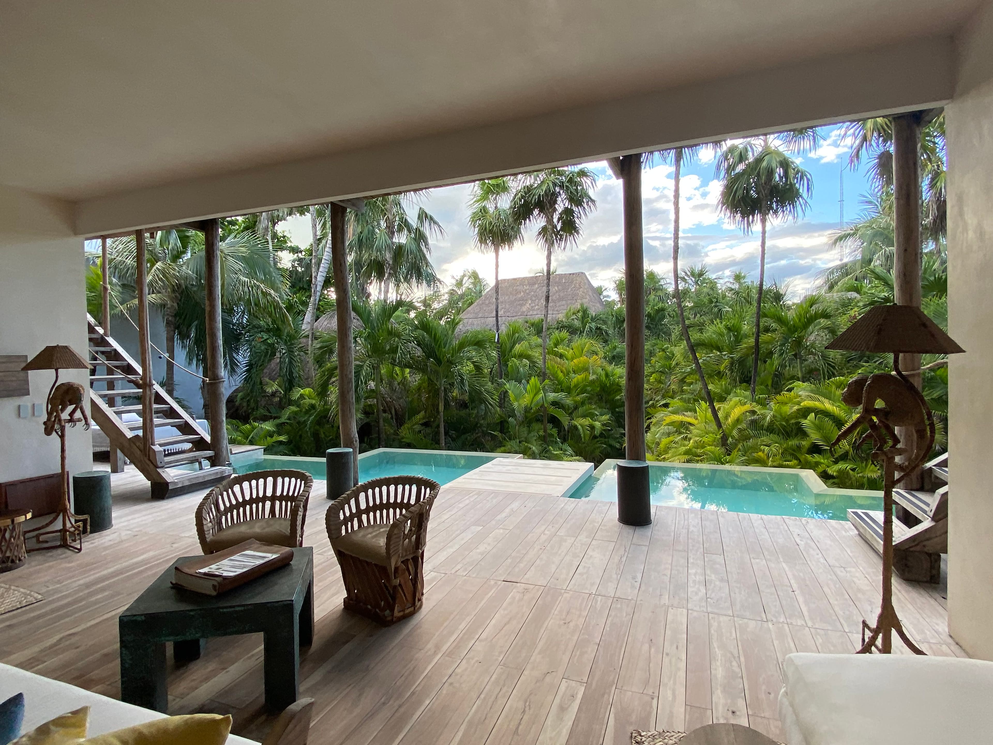 Pool and lounge view
