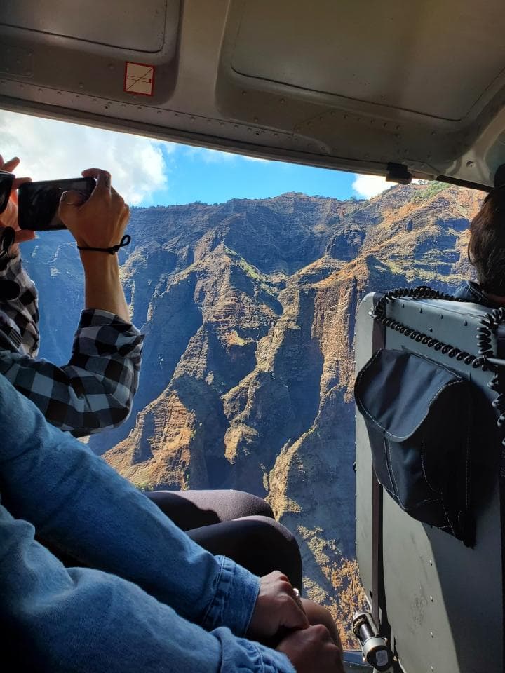 Mountain view from the sky