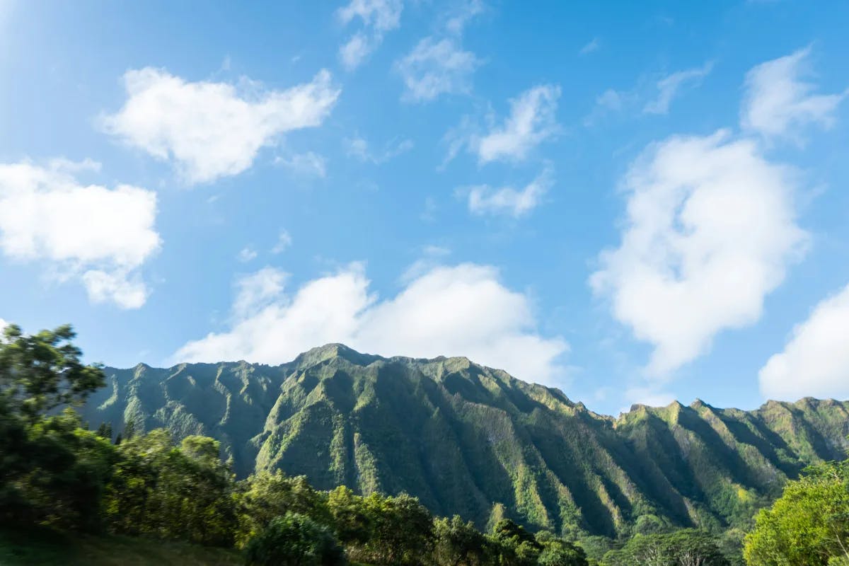 Green Mountains on Oahu