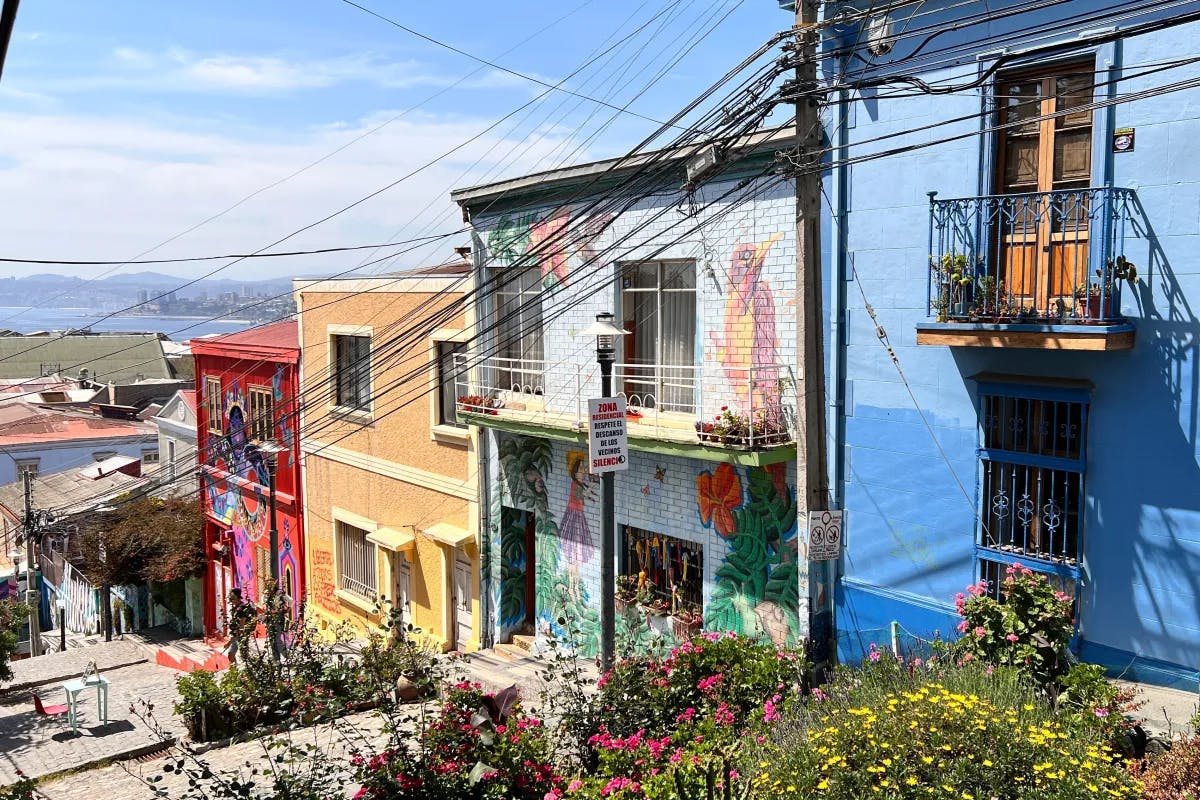 Valparaíso is a colorful and bohemian port city in Chile.