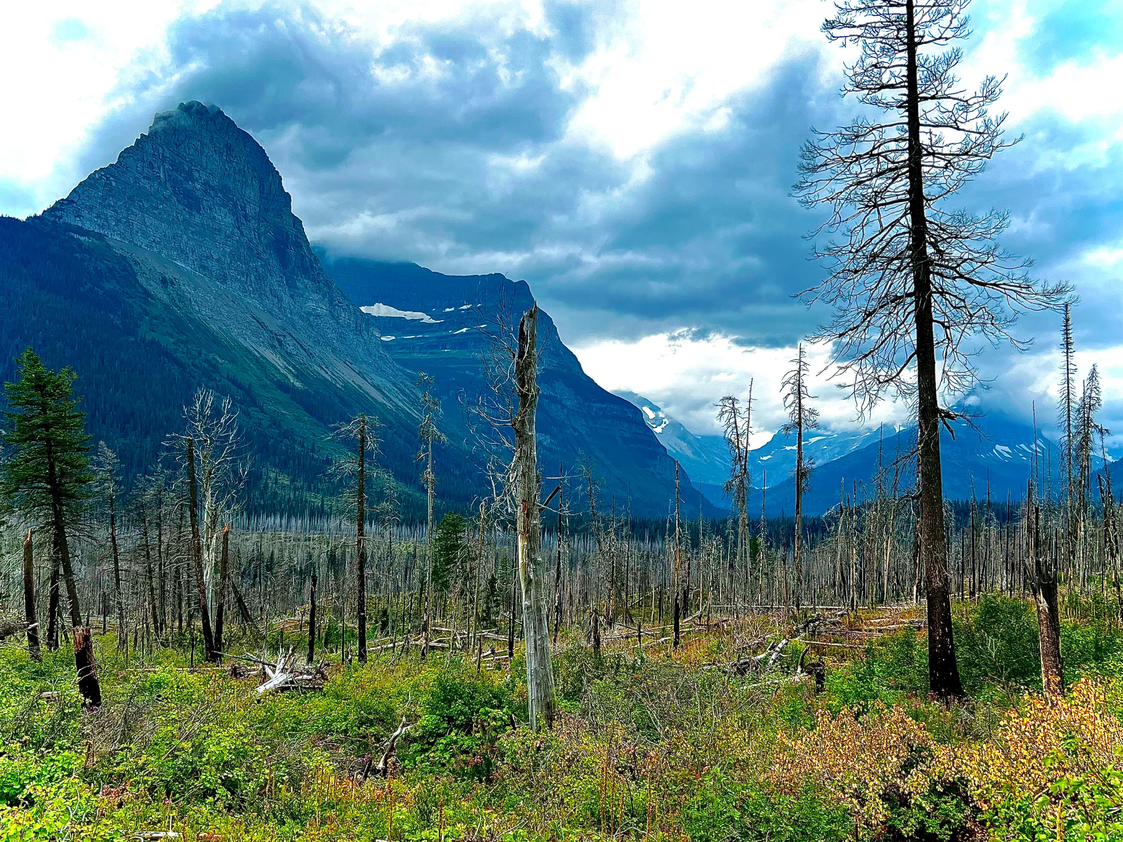 View of a valley and hills
