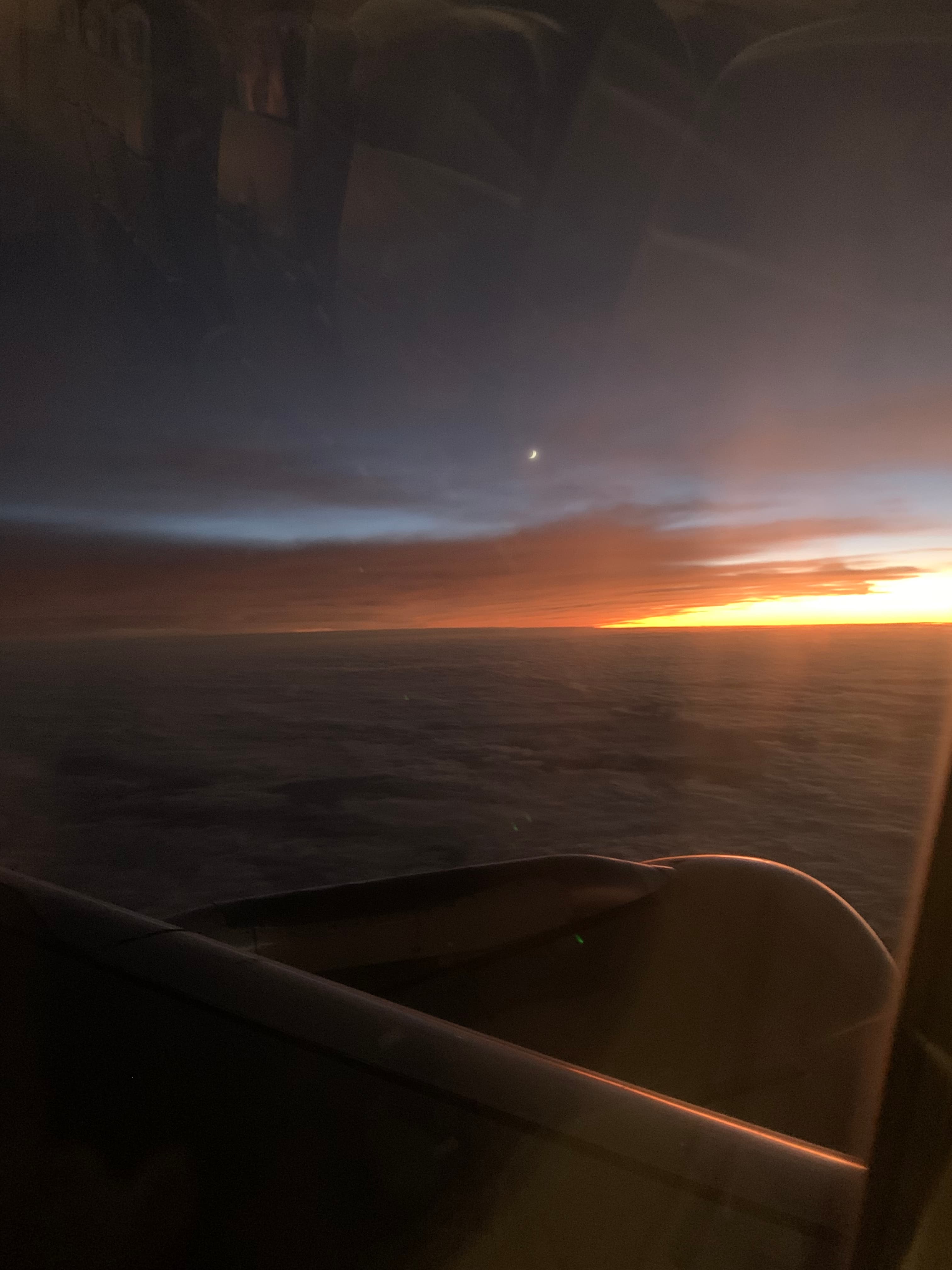 Picture of Sunset on the plane