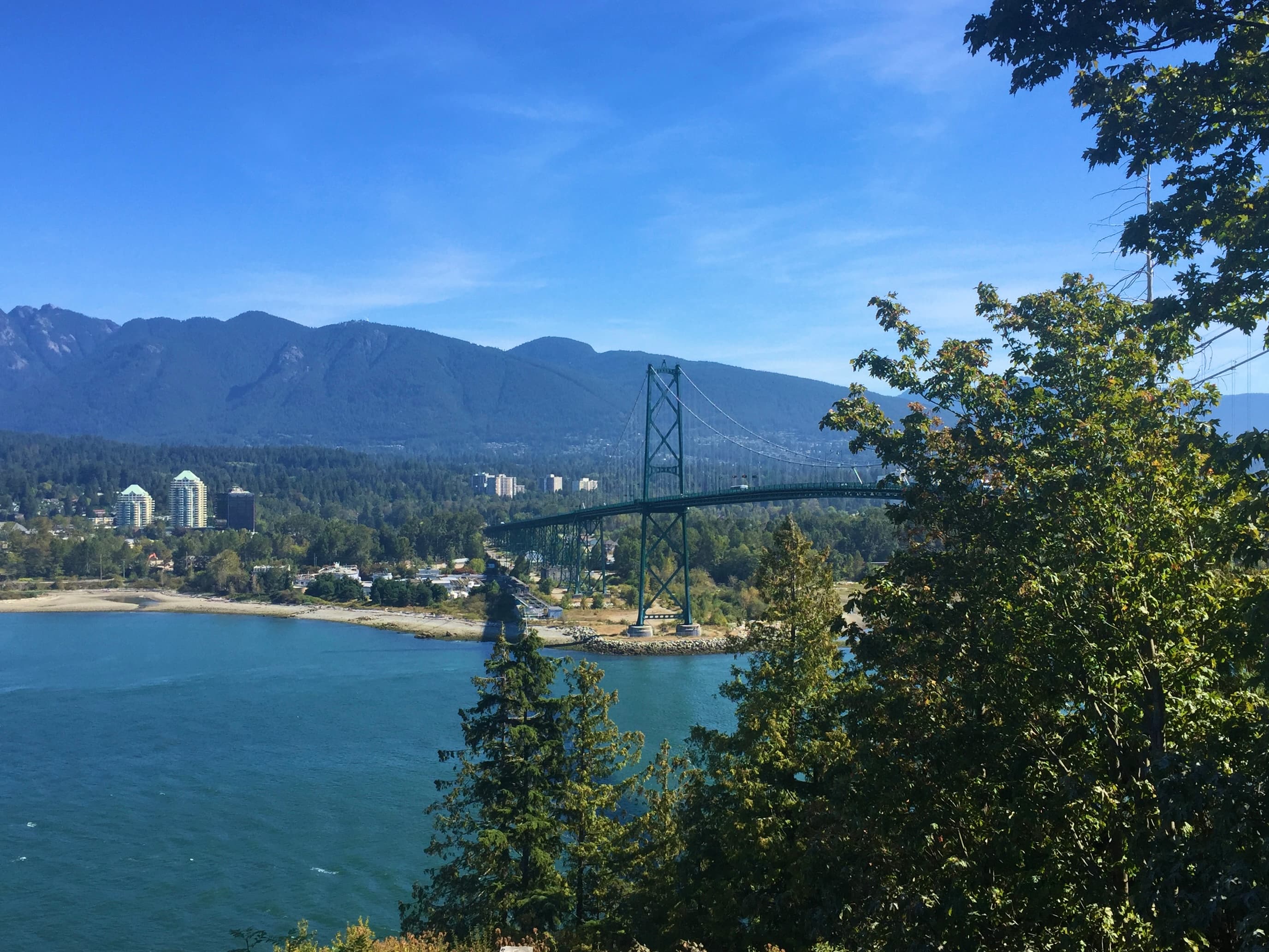 Beautiful view of the sea and mountains