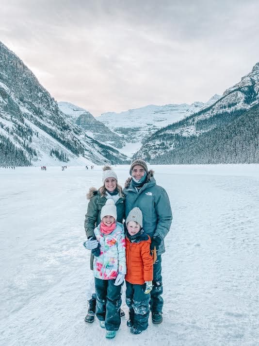 Posing for a family photo