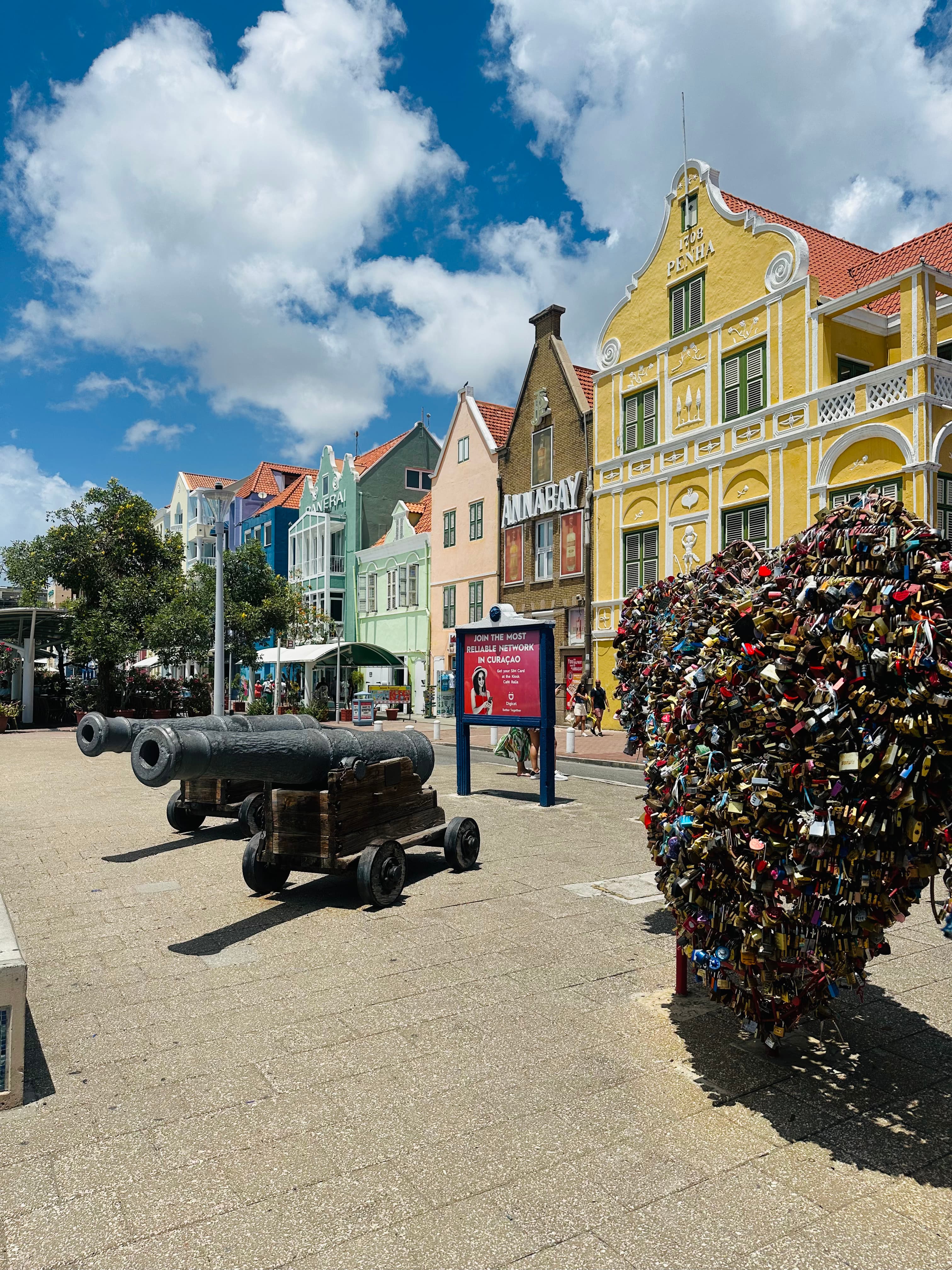Old cannon outside Curacao Building
