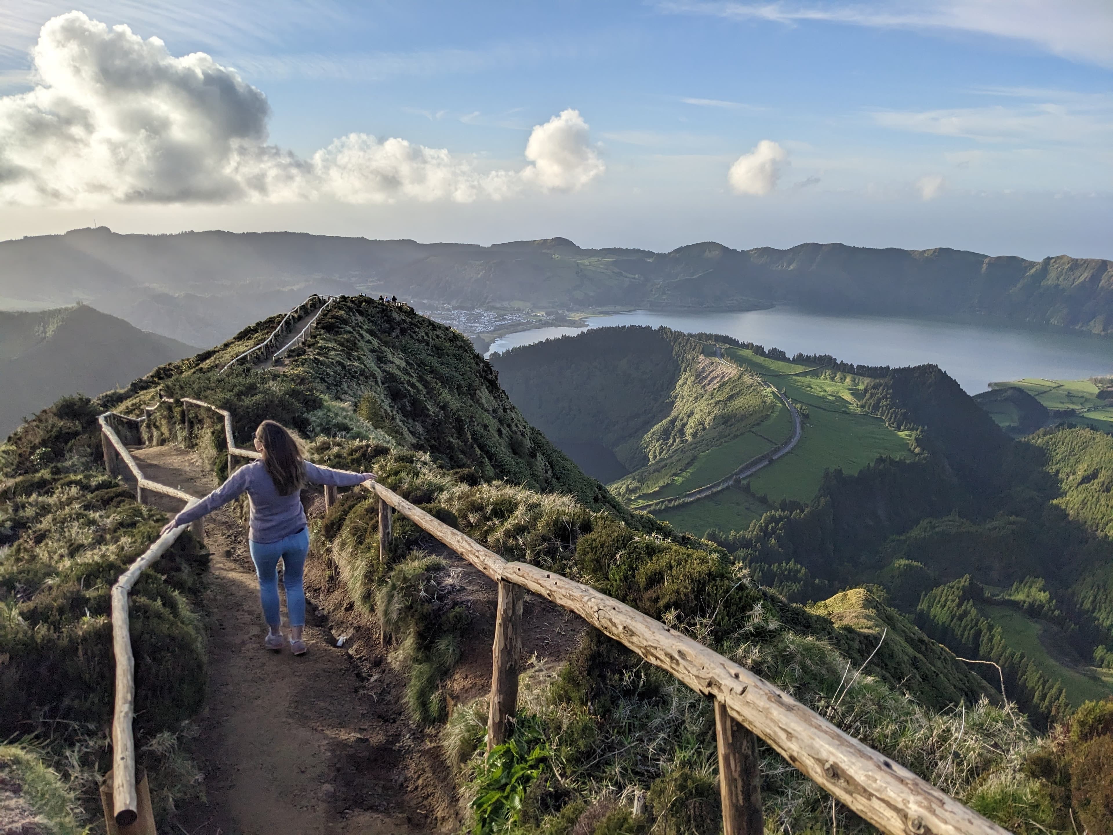 Girl enjoying the beautiful view